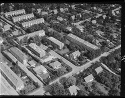 thumbnail: Skråfoto fra 1956 taget 300 meter fra Møllevænget 41