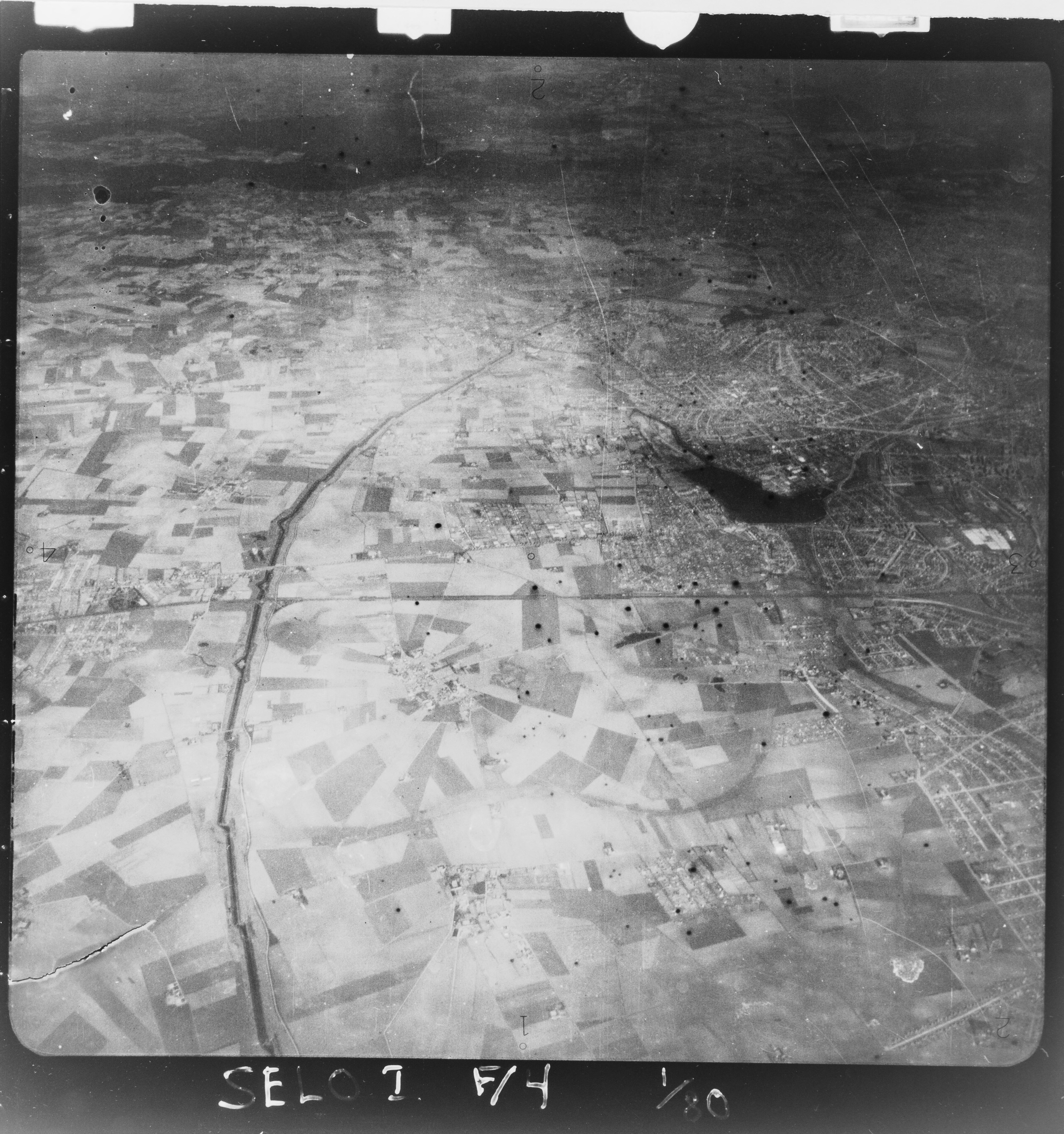 Skråfoto fra 1922-1939 taget 328 meter fra Nordlundsvej 75