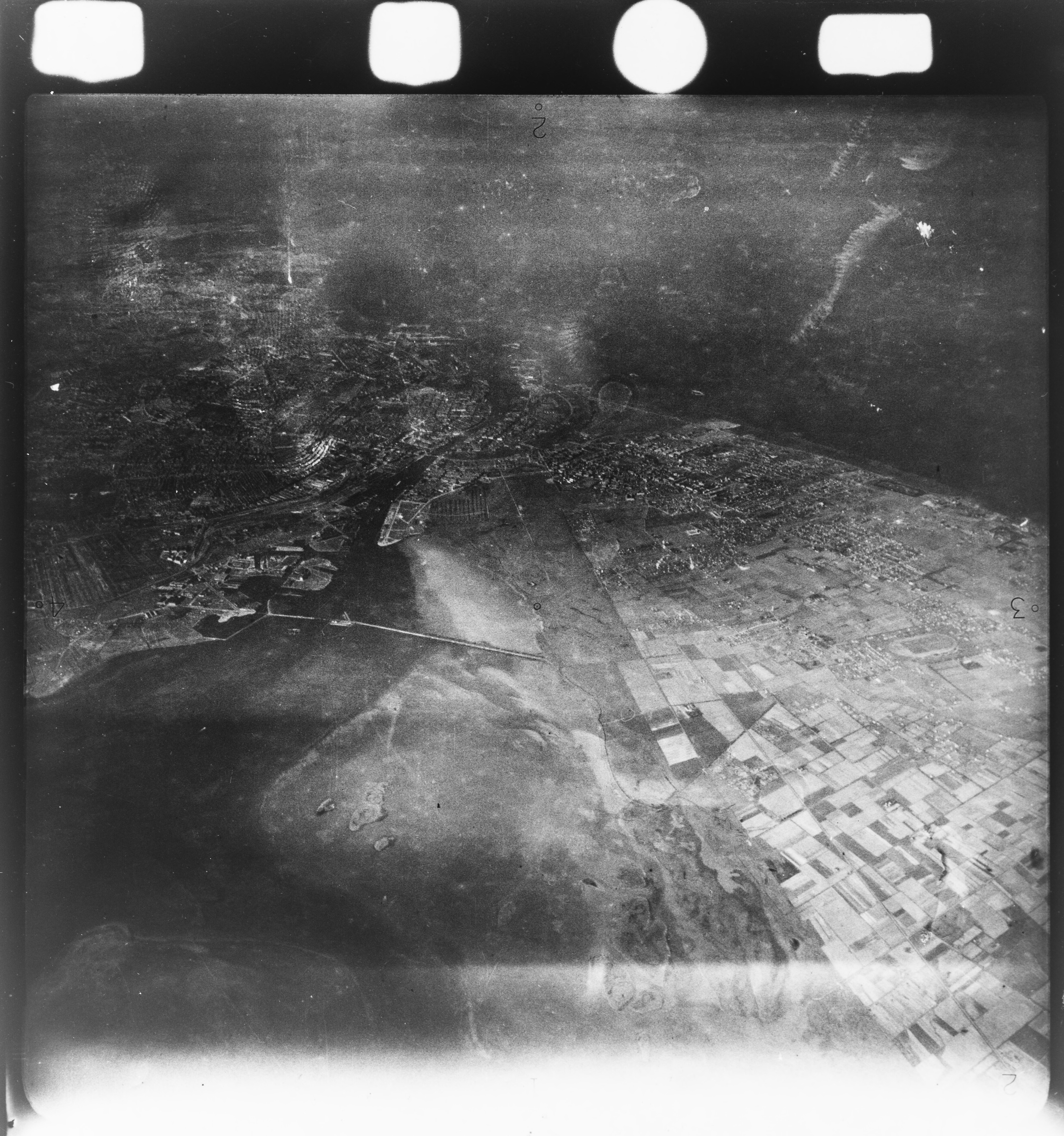Skråfoto fra 1922-1939 taget 348 meter fra Hovmålvej 79