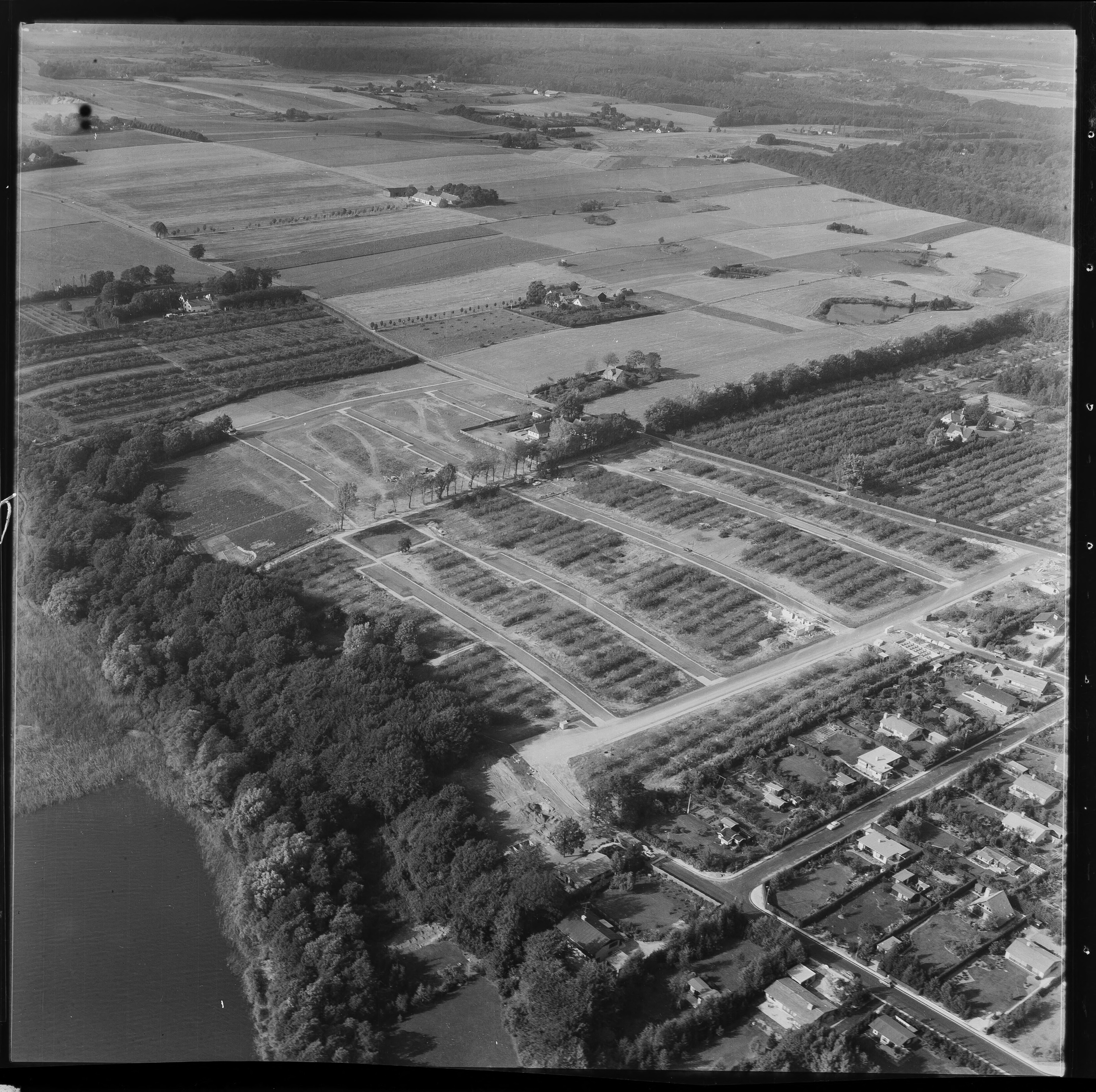 Skråfoto fra 1958 taget 234 meter fra Søndersø Park 9