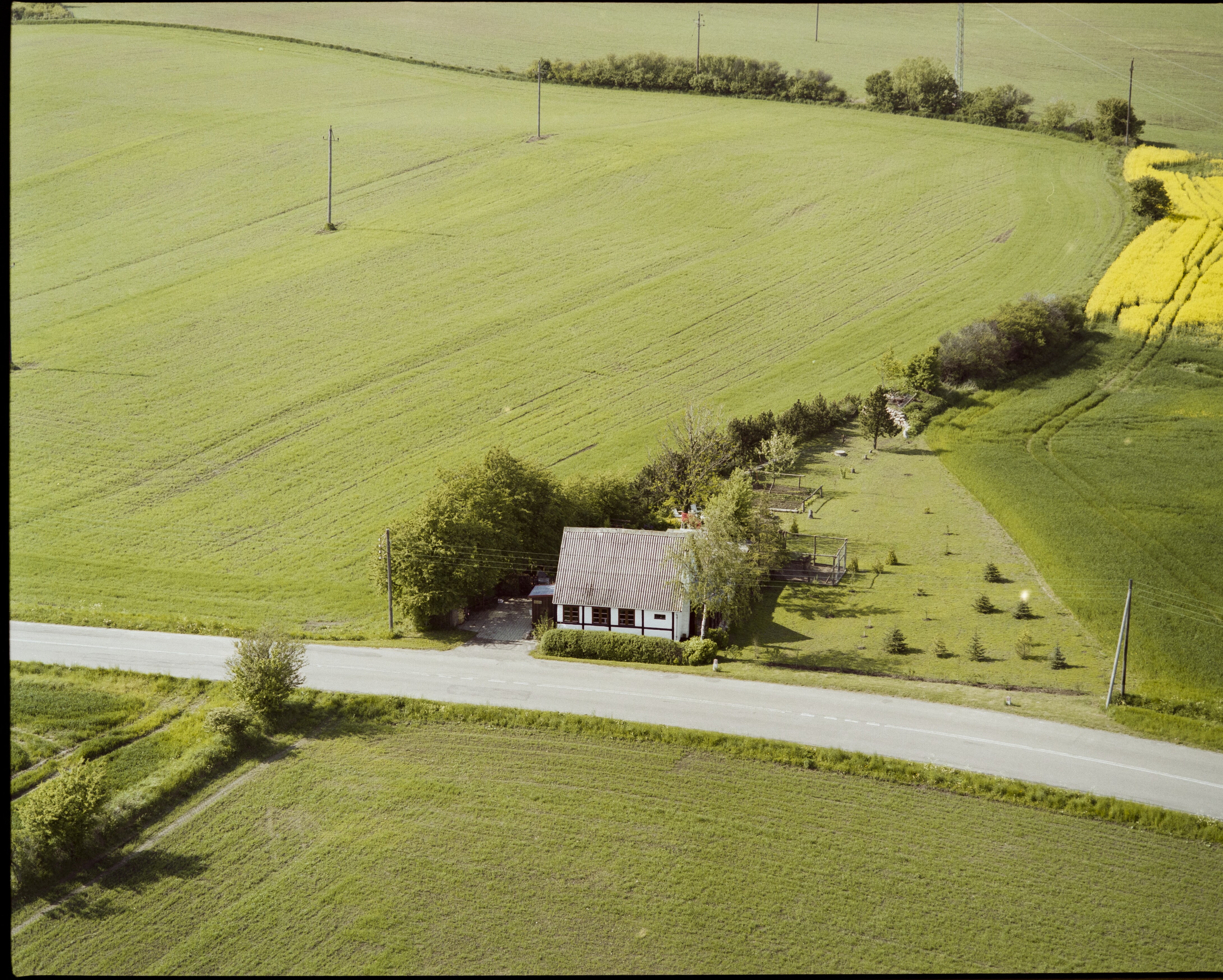 Skråfoto fra 1987 taget 27 meter fra Ådalvej 47