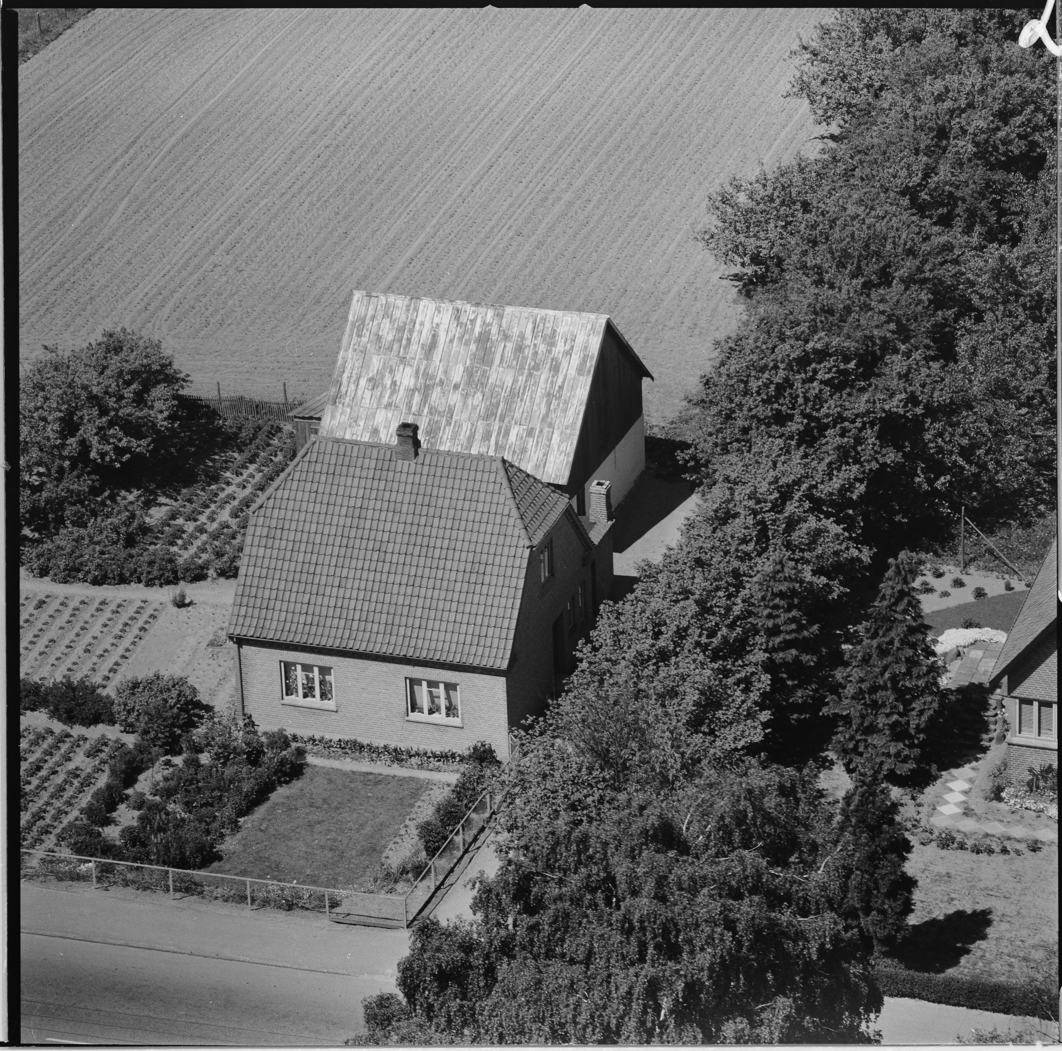 Skråfoto fra 1959 taget 18 meter fra Guldborgvej 167