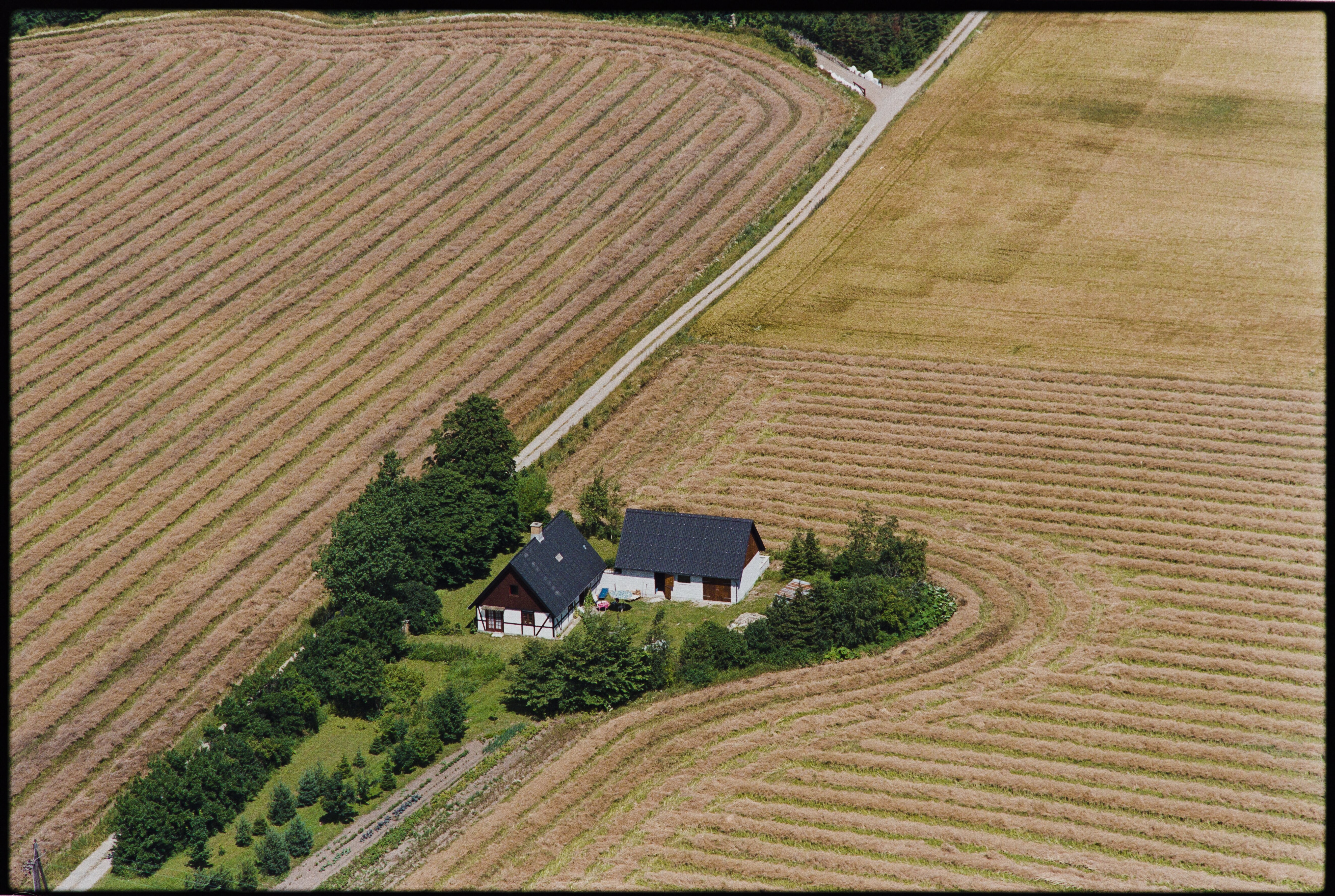 Skråfoto fra 1990 taget 9 meter fra Terslevvej 62