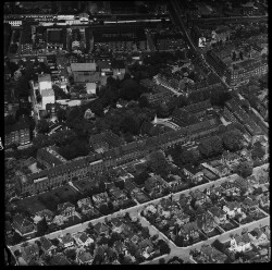 thumbnail: Skråfoto fra 1960 taget 123 meter fra Dronningensvej 28