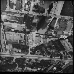 thumbnail: Skråfoto fra 1960 taget 86 meter fra Hovedvejen 9, st. 1