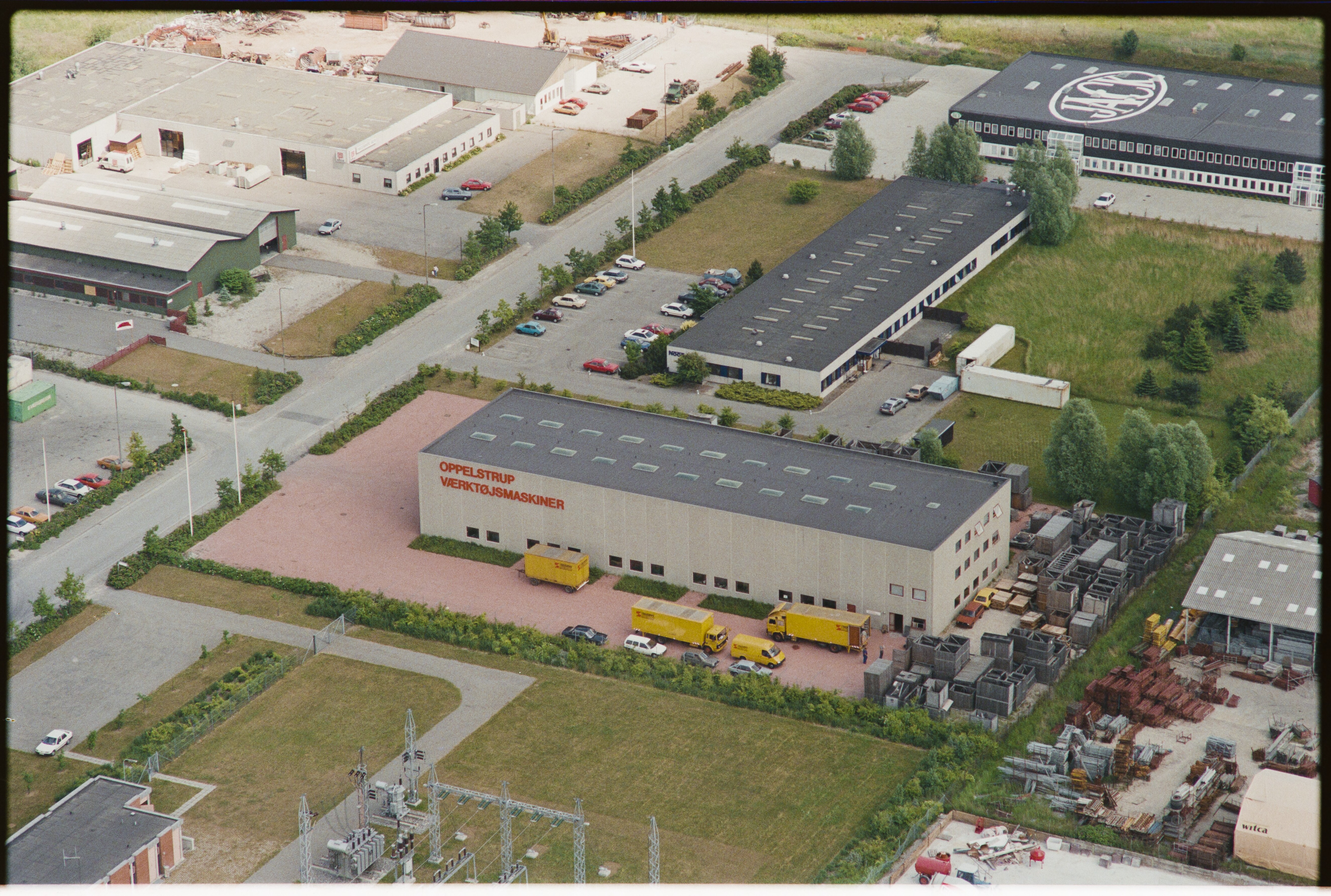 Skråfoto fra 1988 taget 12 meter fra Industriholmen 21, 1. 