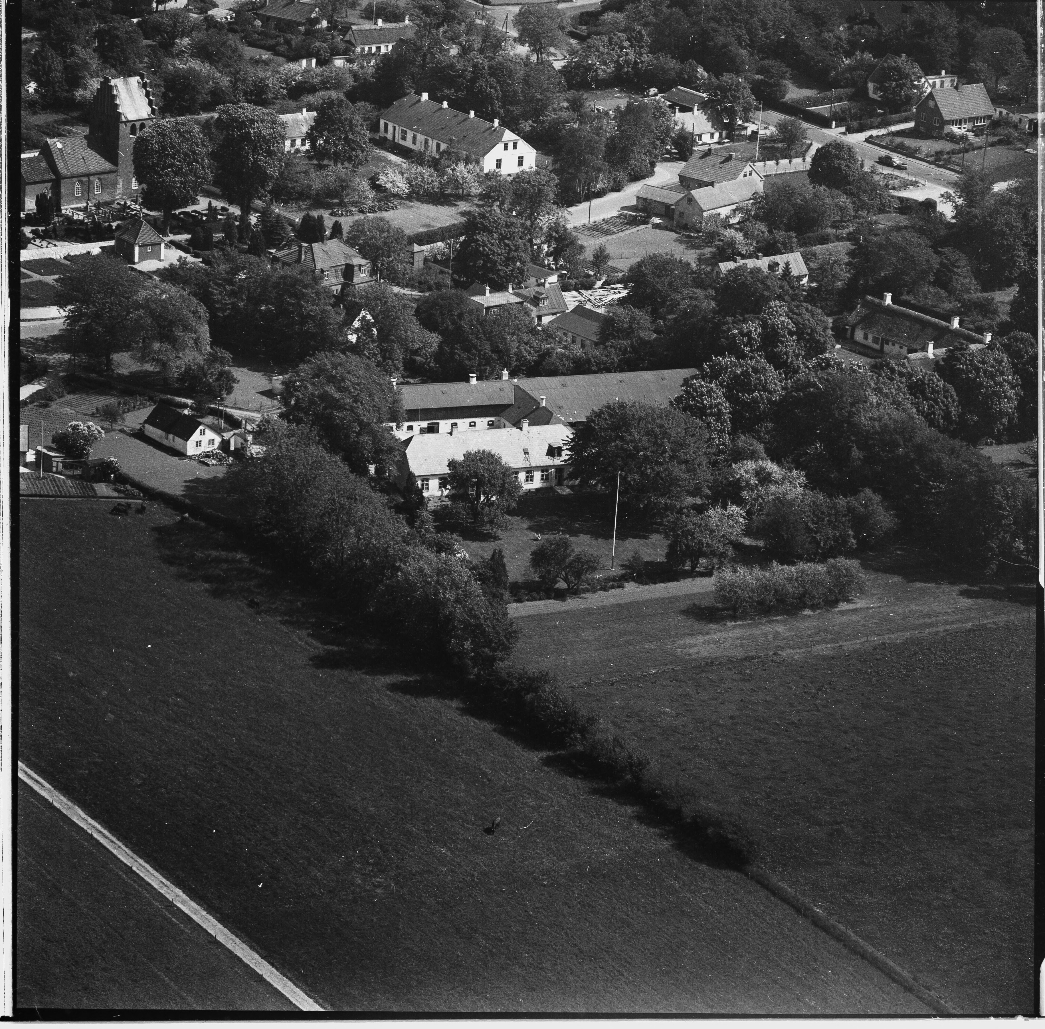Skråfoto fra 1960 taget 113 meter fra Formervangen 44
