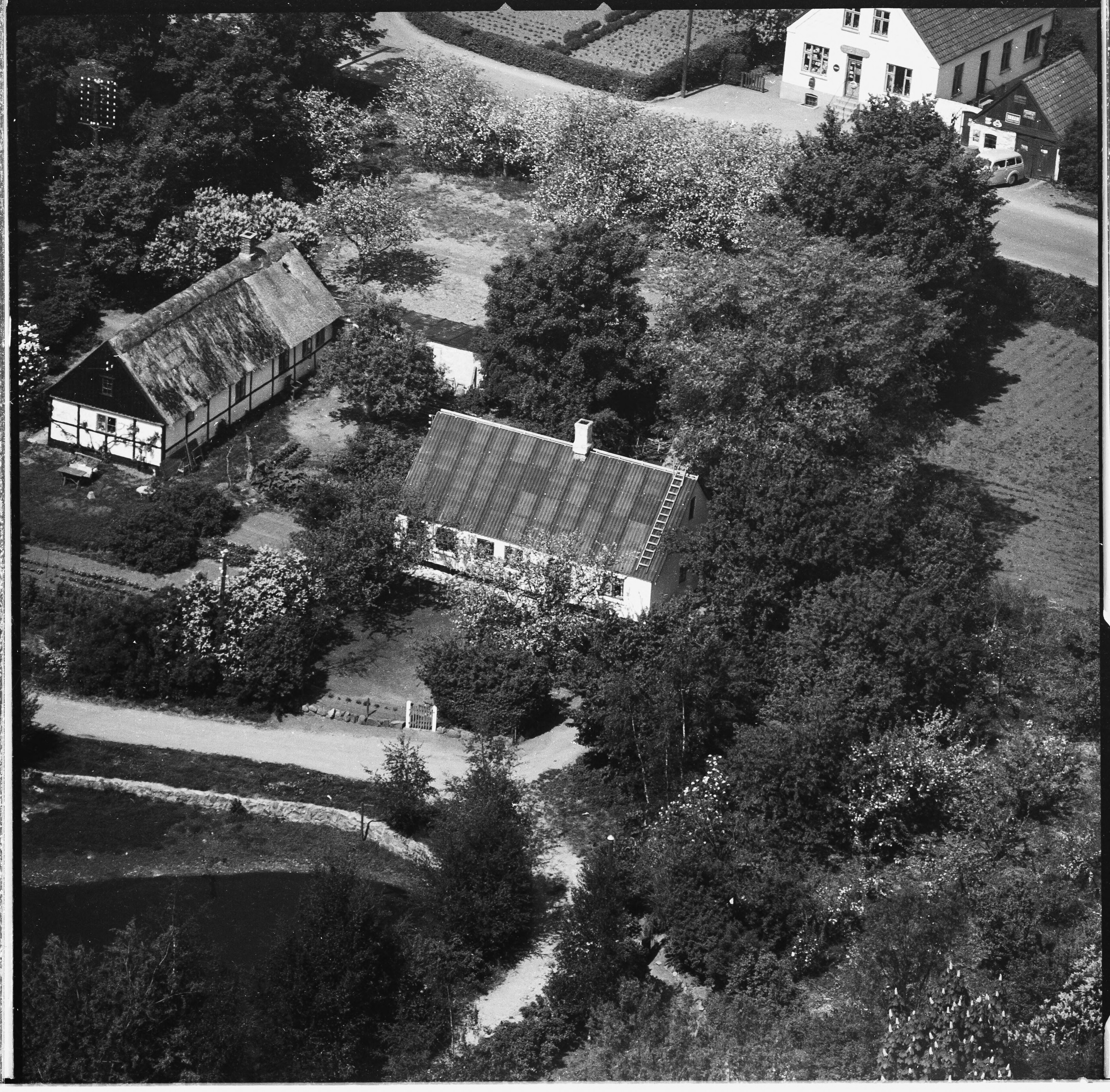 Skråfoto fra 1960 taget 34 meter fra Hove Møllevej 3