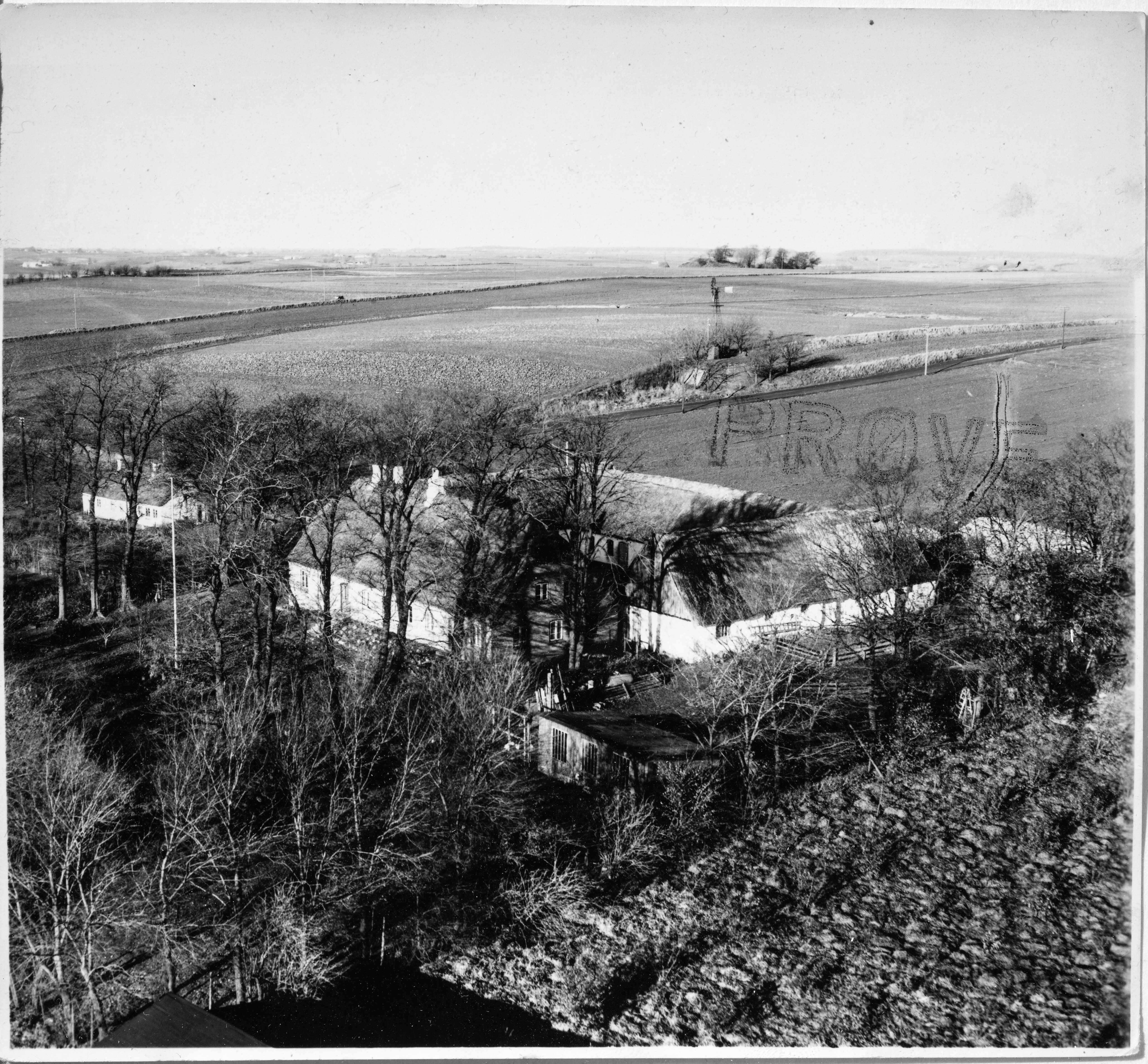 Skråfoto fra 1950 taget 21 meter fra Smørumnedrevej 40