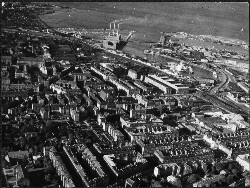 thumbnail: Skråfoto fra 1928-1981 taget 152 meter fra Melchiors Plads 4, 4. tv