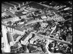thumbnail: Skråfoto fra 1932-1950 taget 15 meter fra Frederiksborgvej 29, st. tv