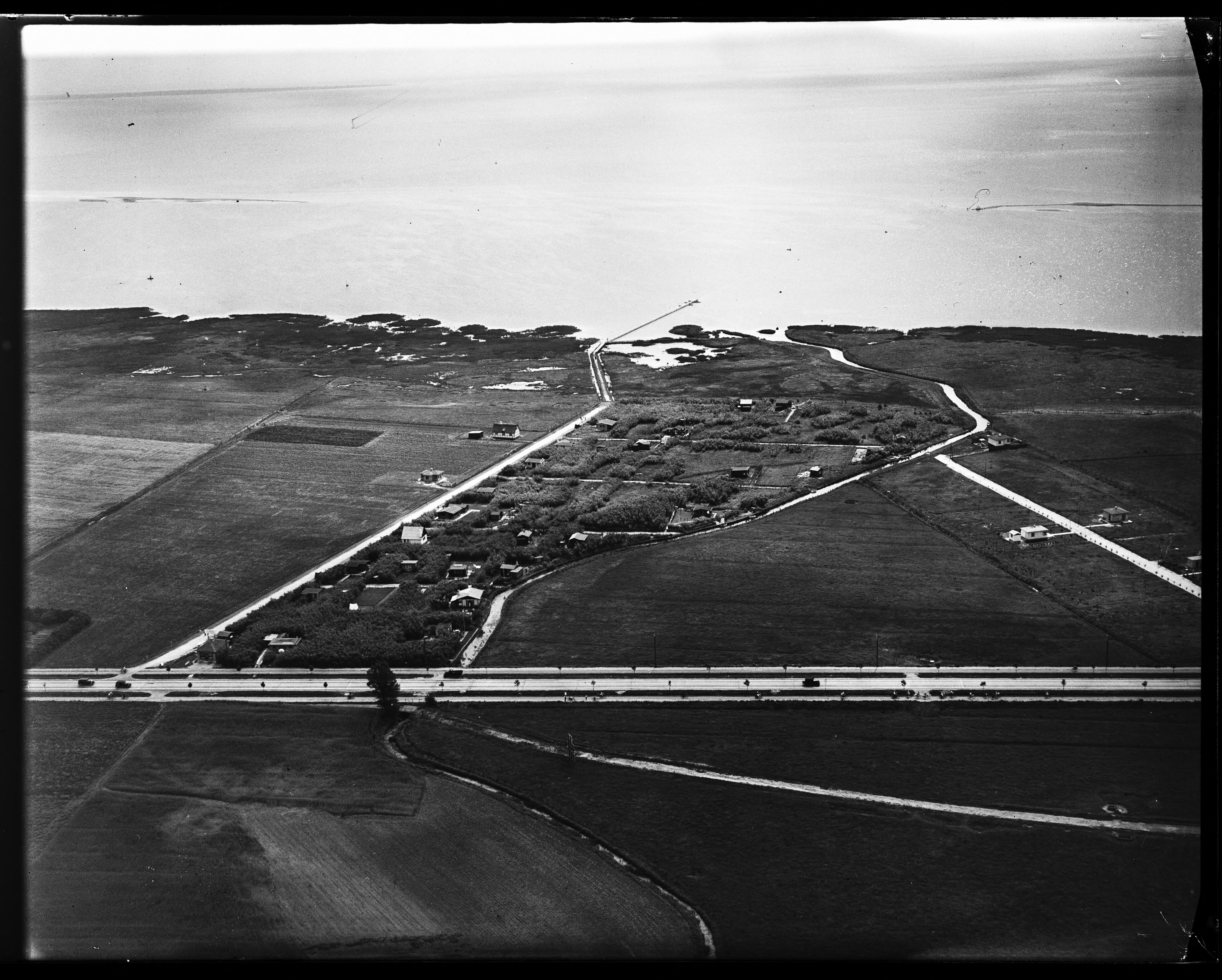 Skråfoto fra 1932-1950 taget 64 meter fra Fasanskellet 31, st. 