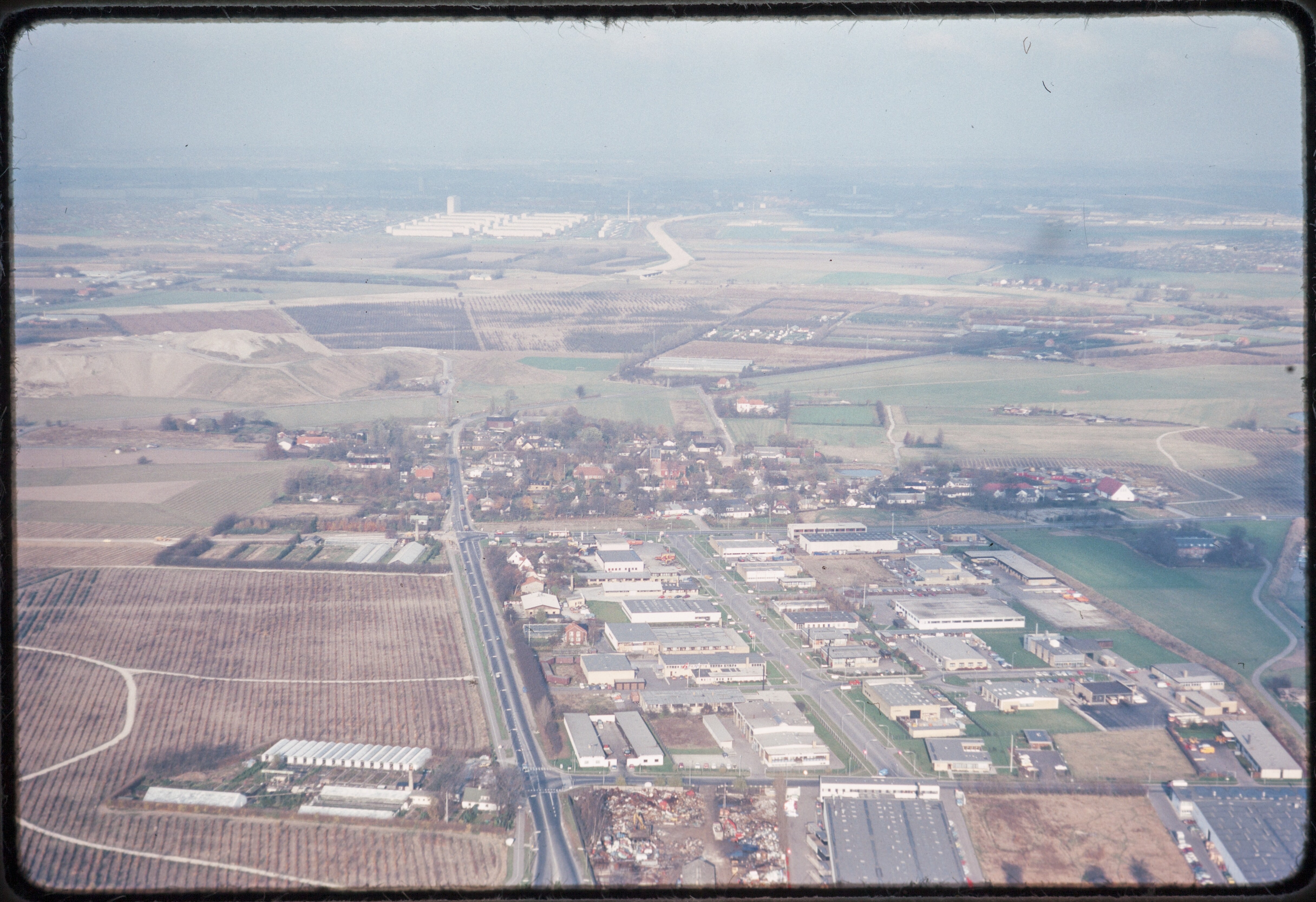 Skråfoto fra 1975 taget 75 meter fra Naverland 31