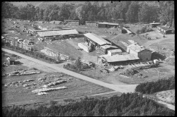 thumbnail: Skråfoto fra 1948-1952 taget 6 meter fra Hjarsbækvej 24
