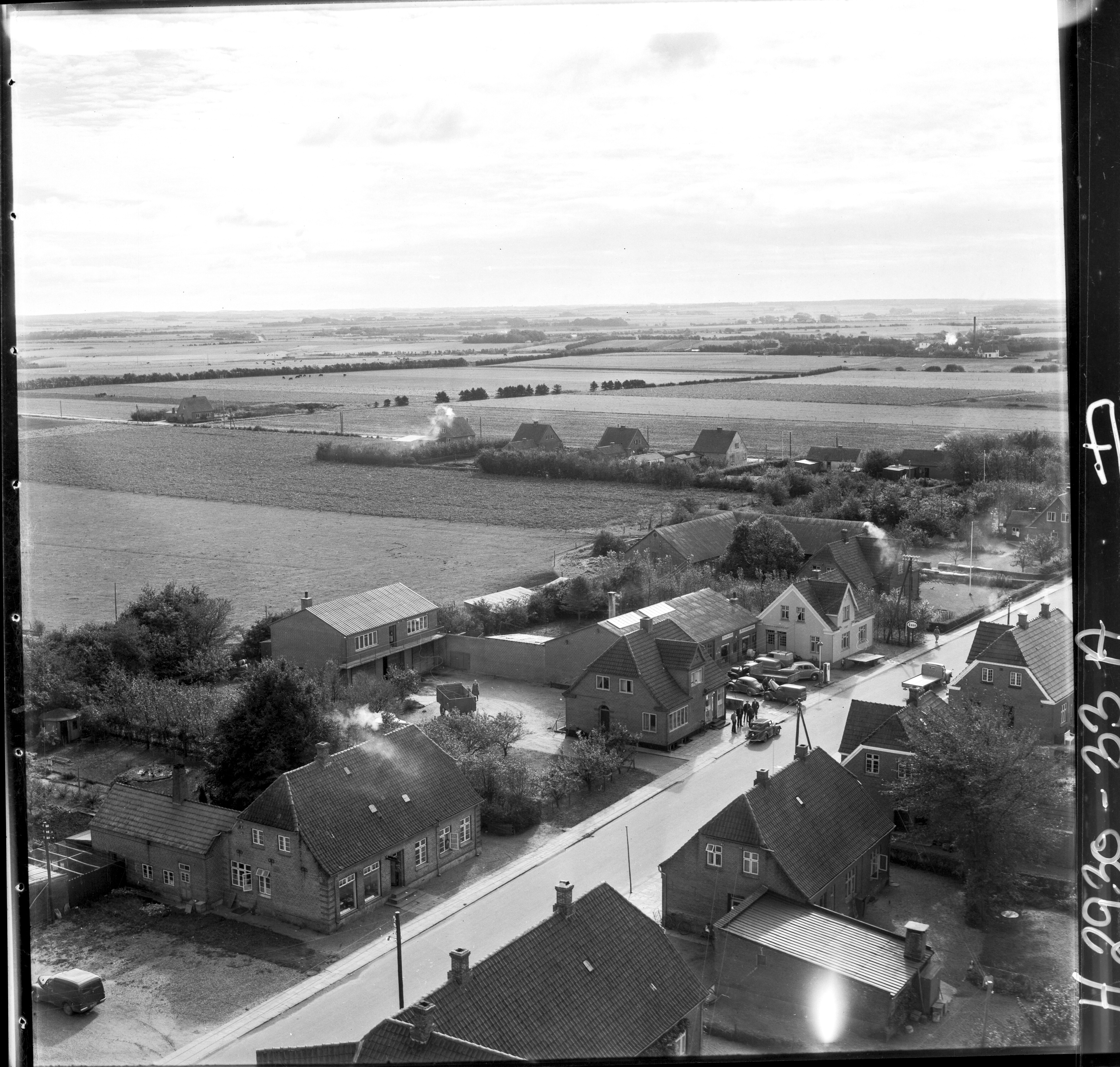 Skråfoto fra 1953 taget 81 meter fra Nyvang 20