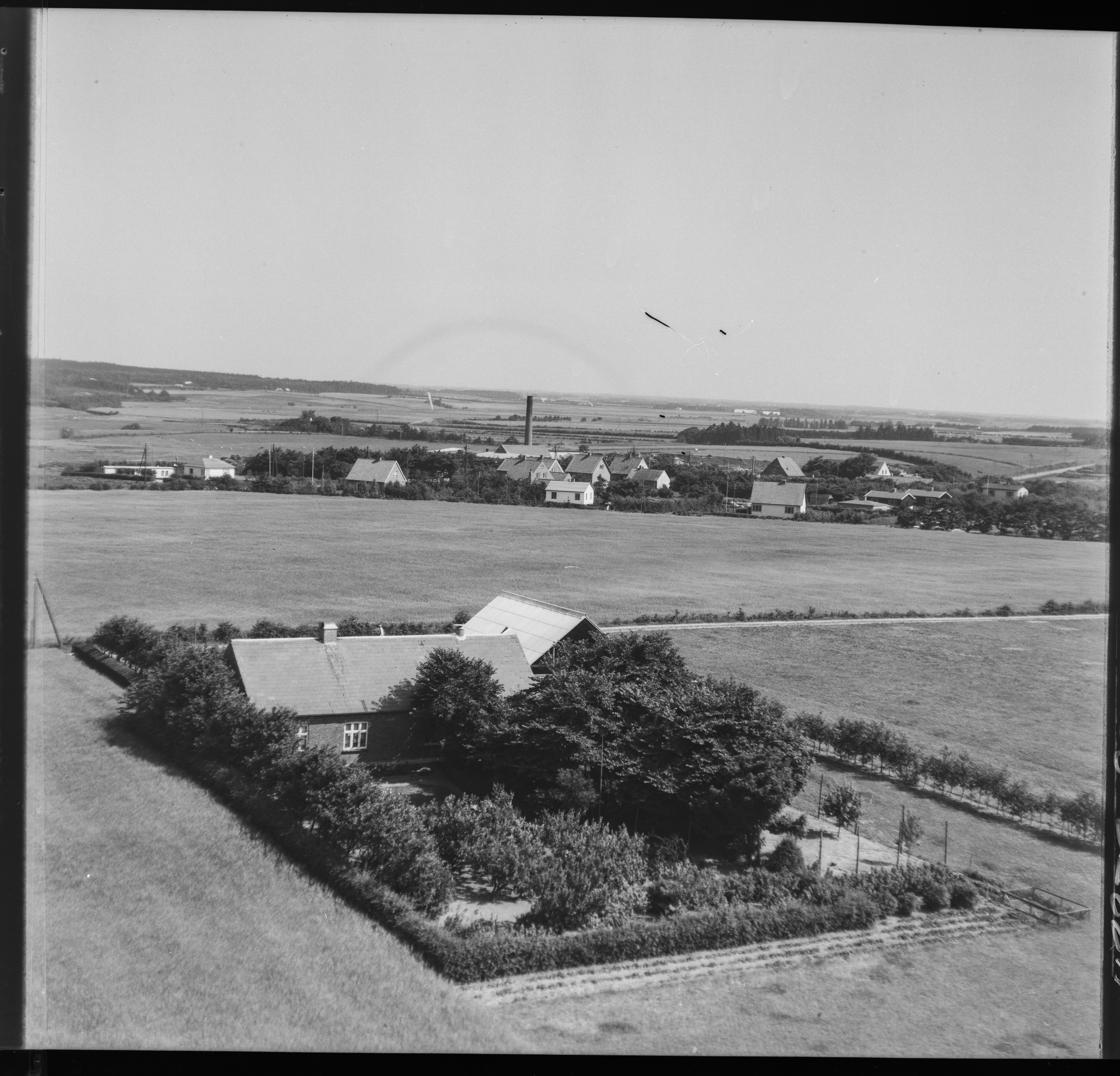 Skråfoto fra 1953 taget 62 meter fra Søparken 20