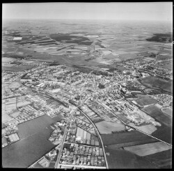 thumbnail: Skråfoto fra 1956 taget 65 meter fra Nørregade 2D, 1. 1