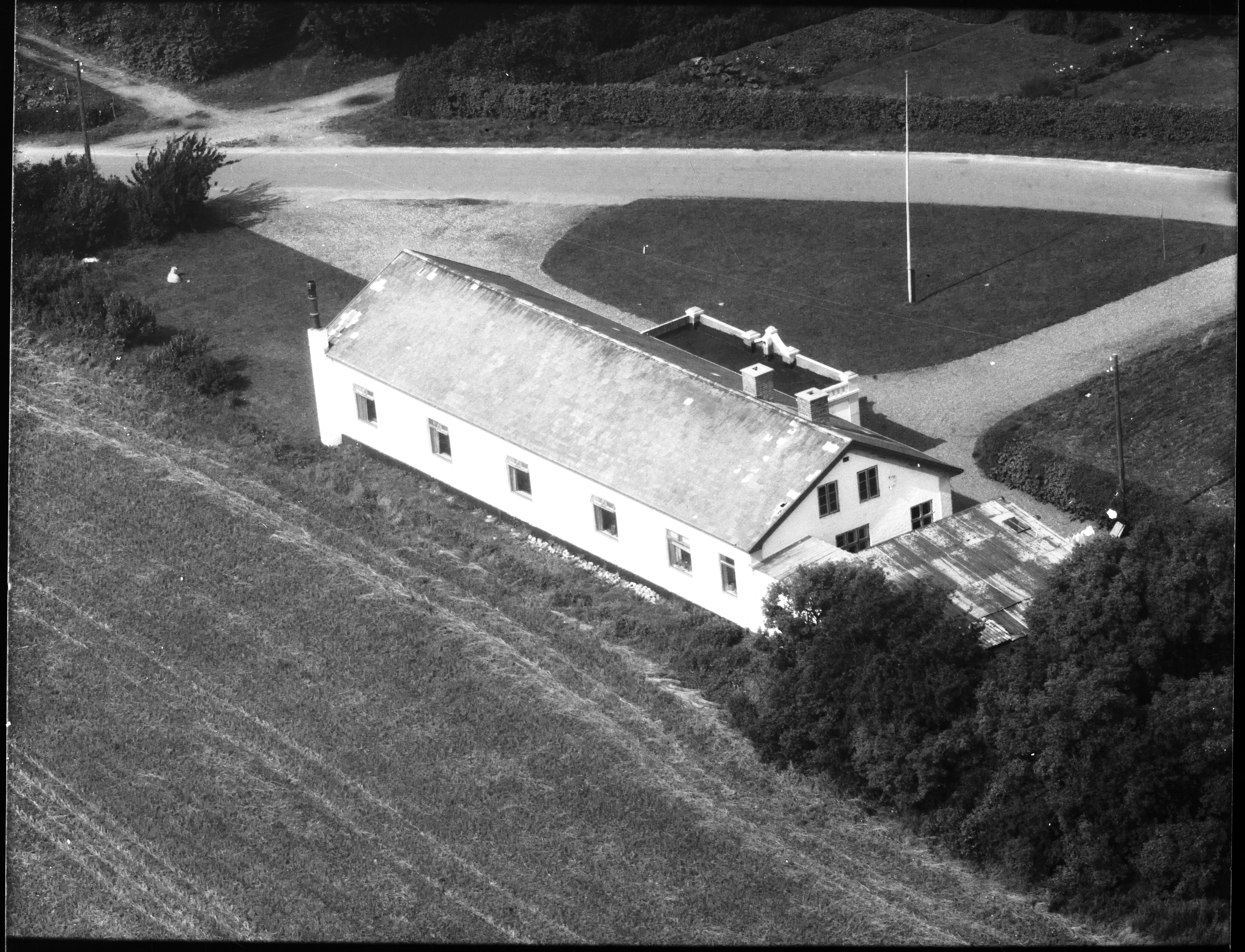 Skråfoto fra 1960 taget 97 meter fra Kildegårdvej 7