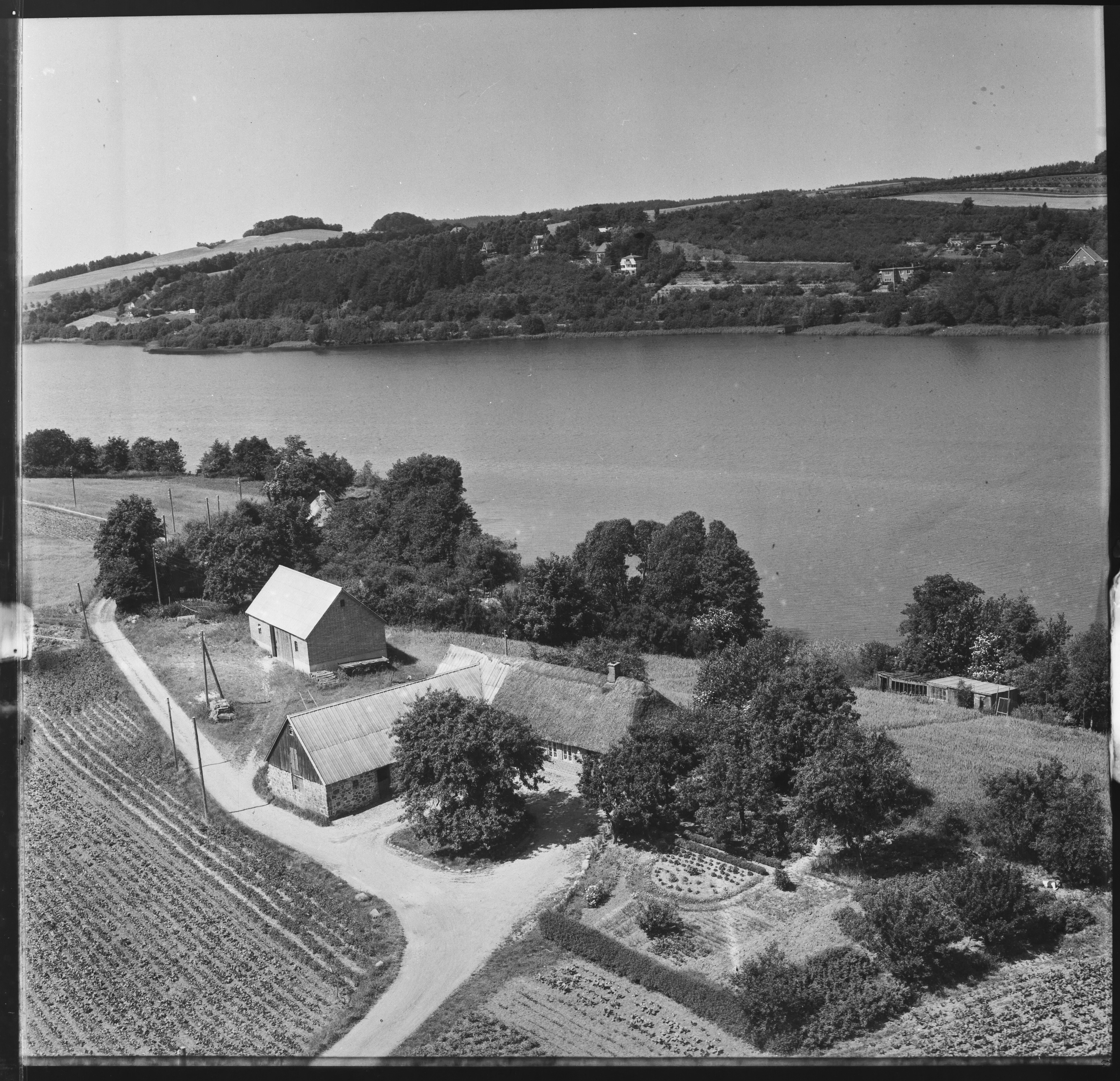 Skråfoto fra 1955 taget 7 meter fra Søvej 16A