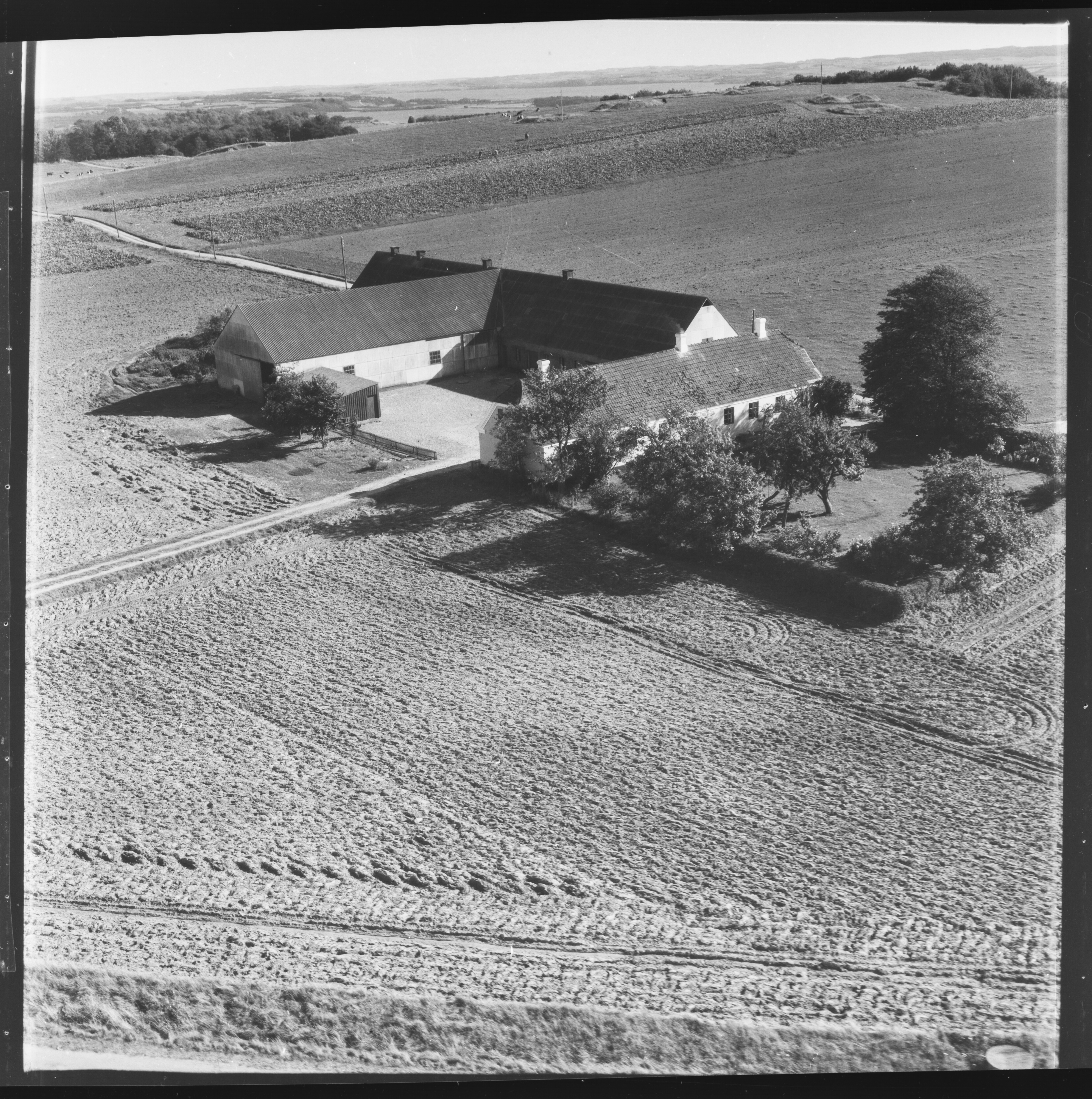 Skråfoto fra 1957 taget 88 meter fra Galgebakken 5