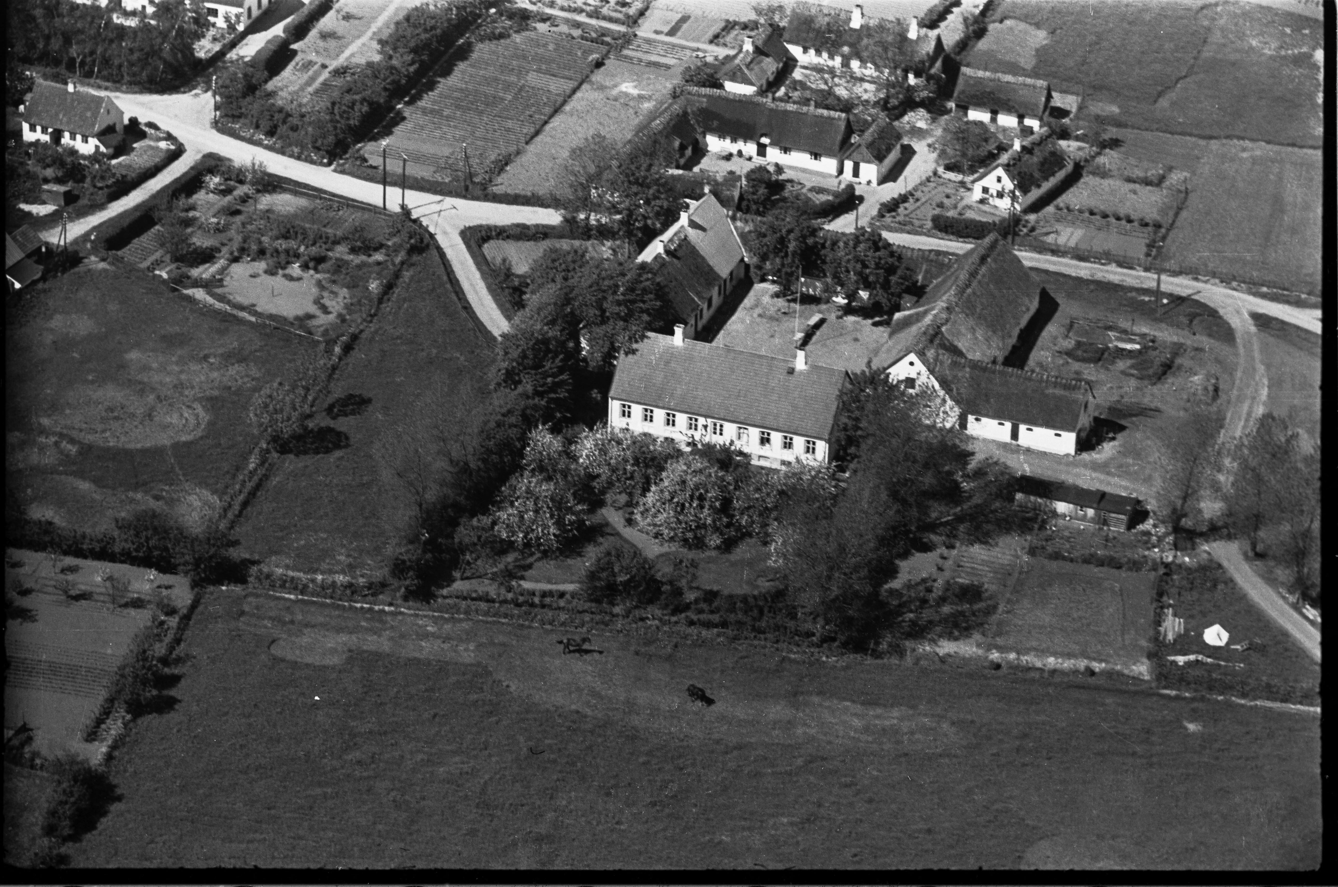 Skråfoto fra 1936-1938 taget 146 meter fra Enghaven 24