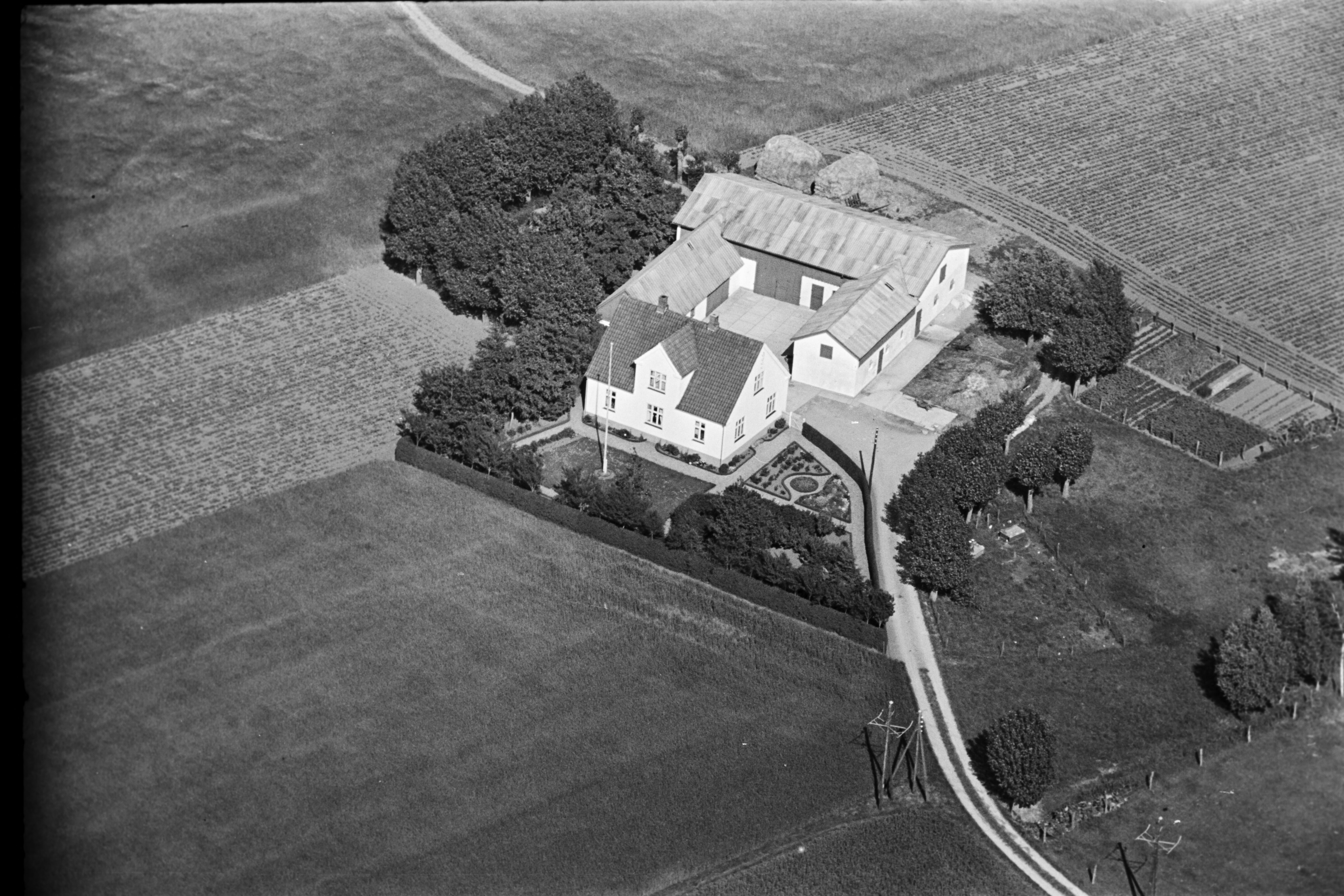 Skråfoto fra 1936-1938 taget 51 meter fra Murergården 58A