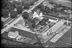 thumbnail: Skråfoto fra 1936-1938 taget 61 meter fra Hovedvejen 1