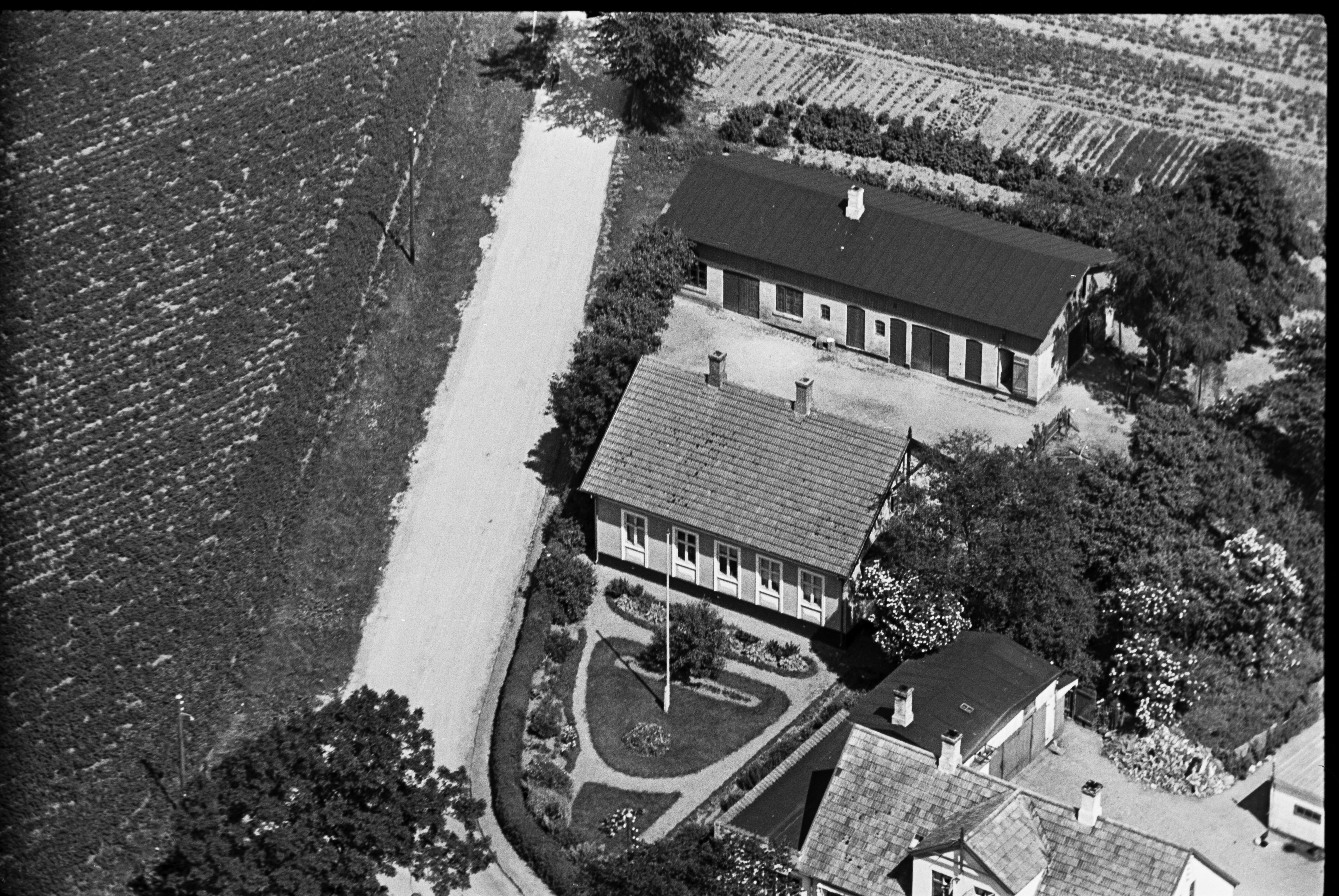 Skråfoto fra 1936-1938 taget 22 meter fra Østergade 32