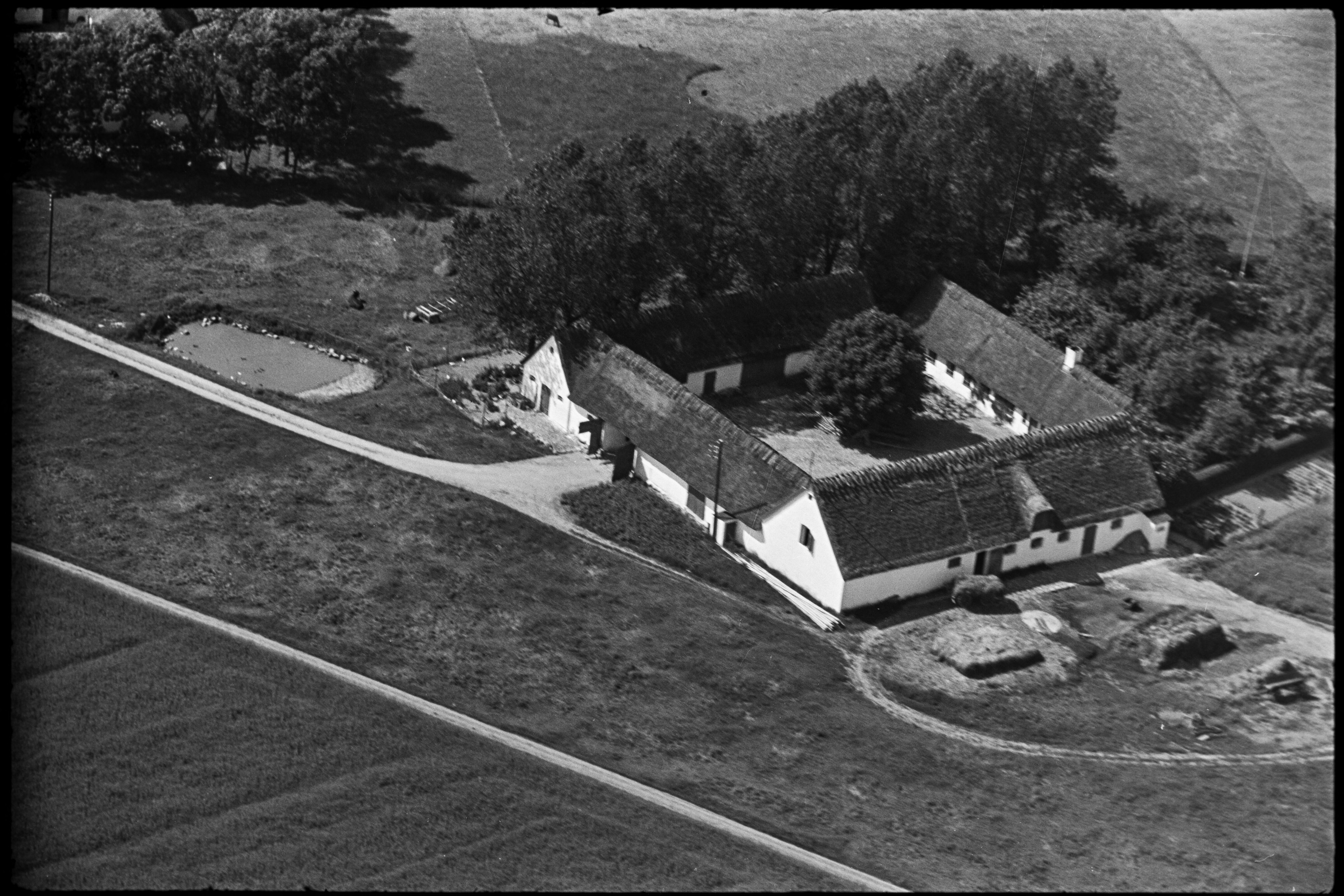 Skråfoto fra 1936-1938 taget 237 meter fra Ivarsvej 19