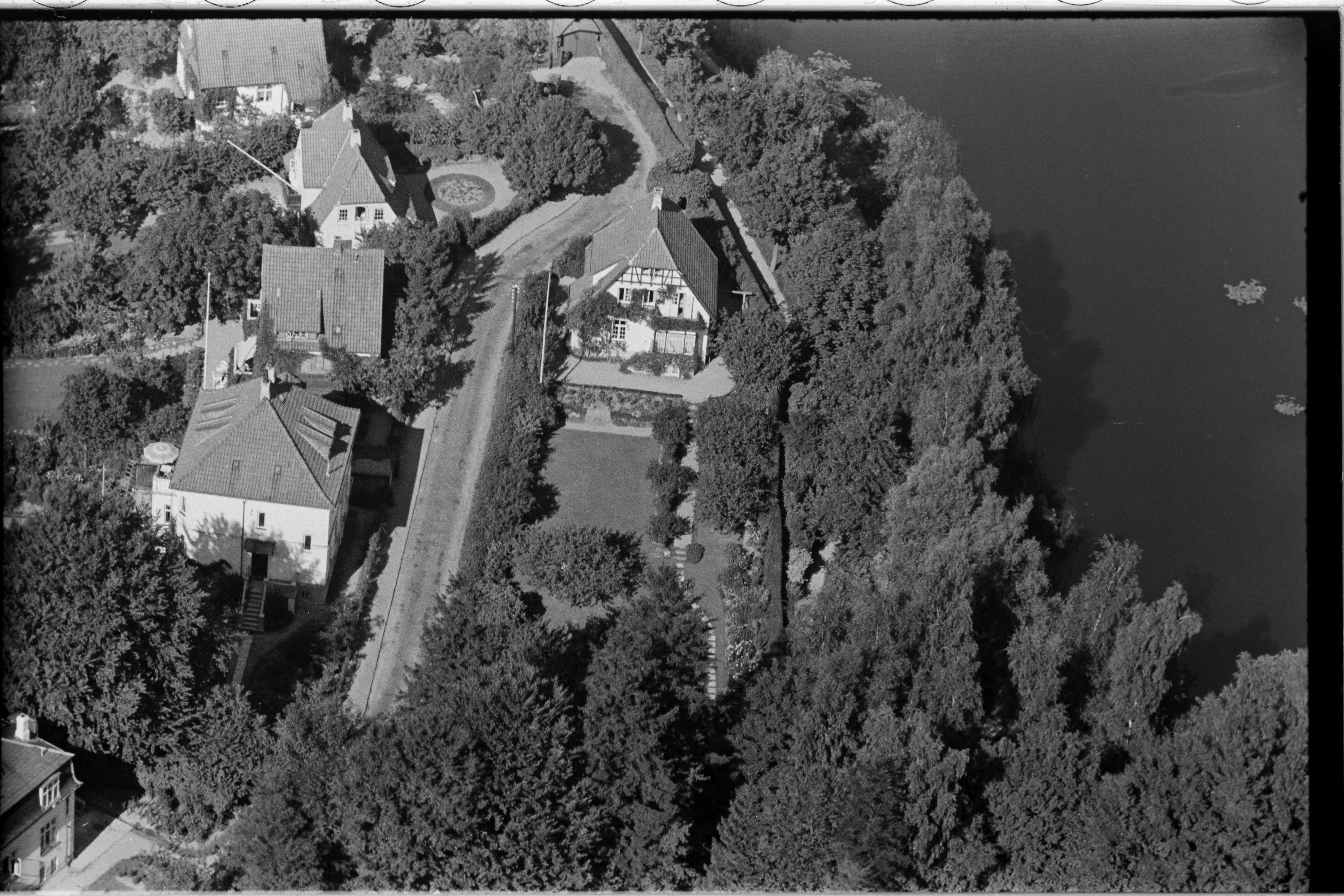 Skråfoto fra 1936-1938 taget 21 meter fra Agnetevej 10
