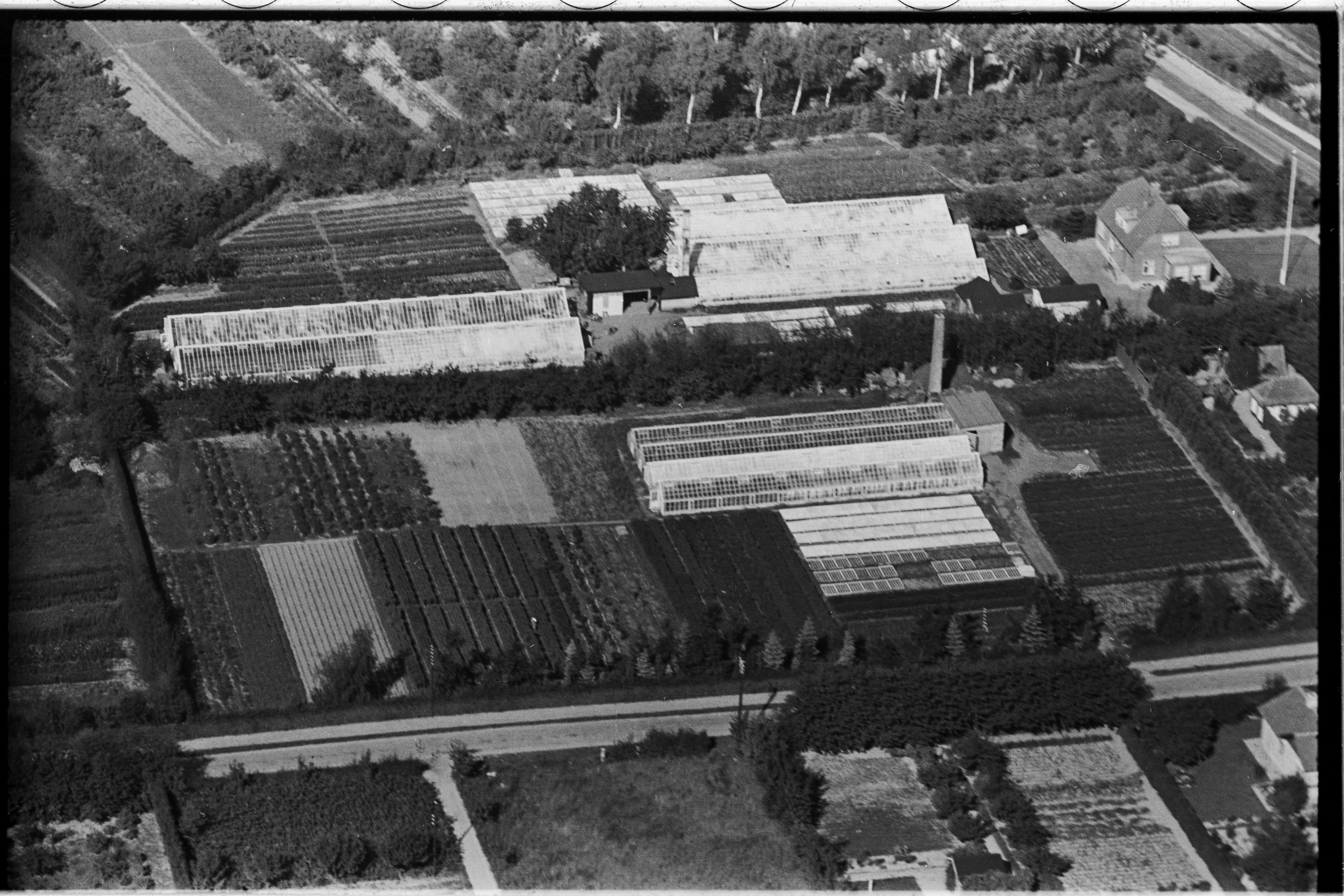 Skråfoto fra 1936-1938 taget 426 meter fra Bakkevej 13B