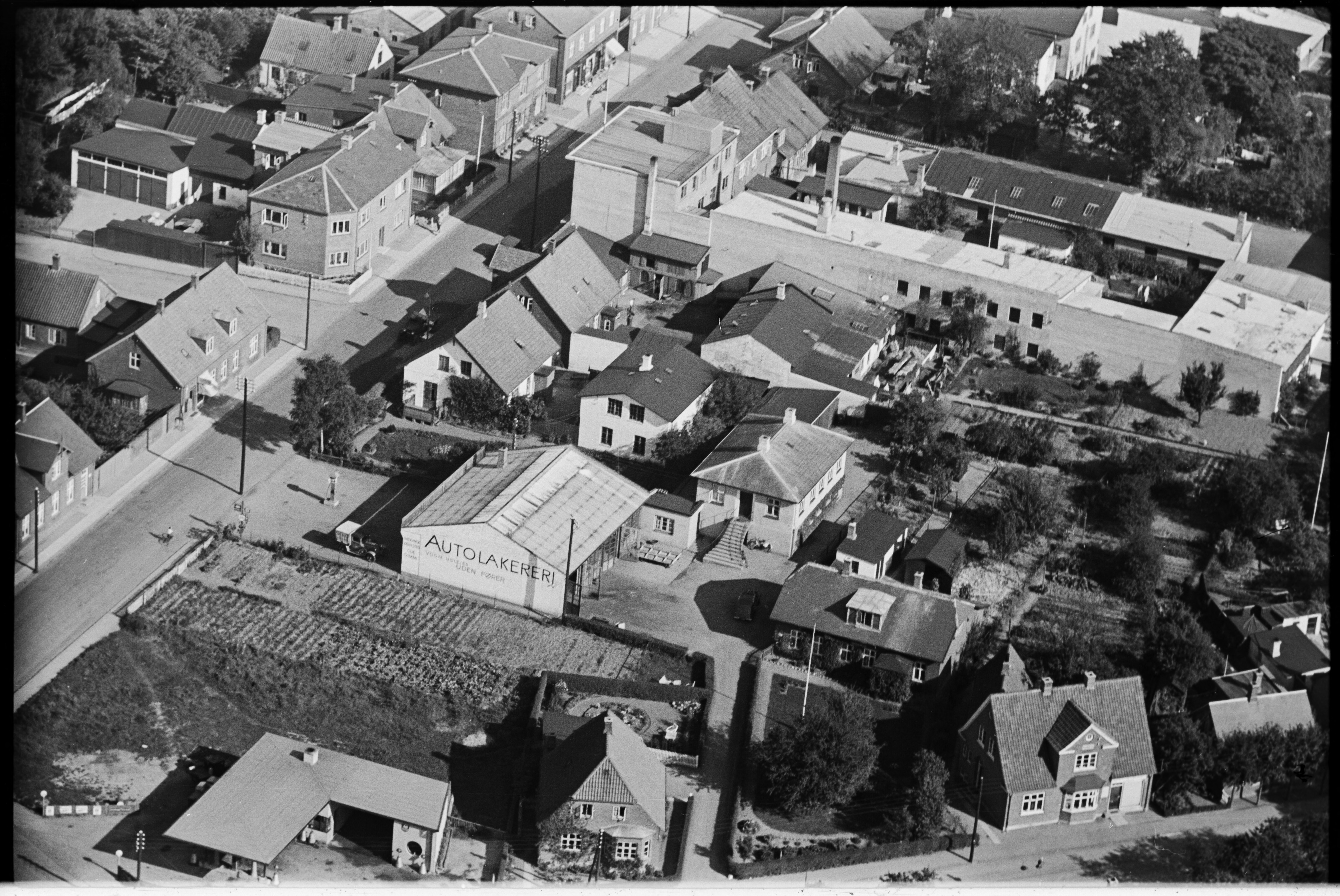 Skråfoto fra 1939 taget 36 meter fra Præstevænget 5