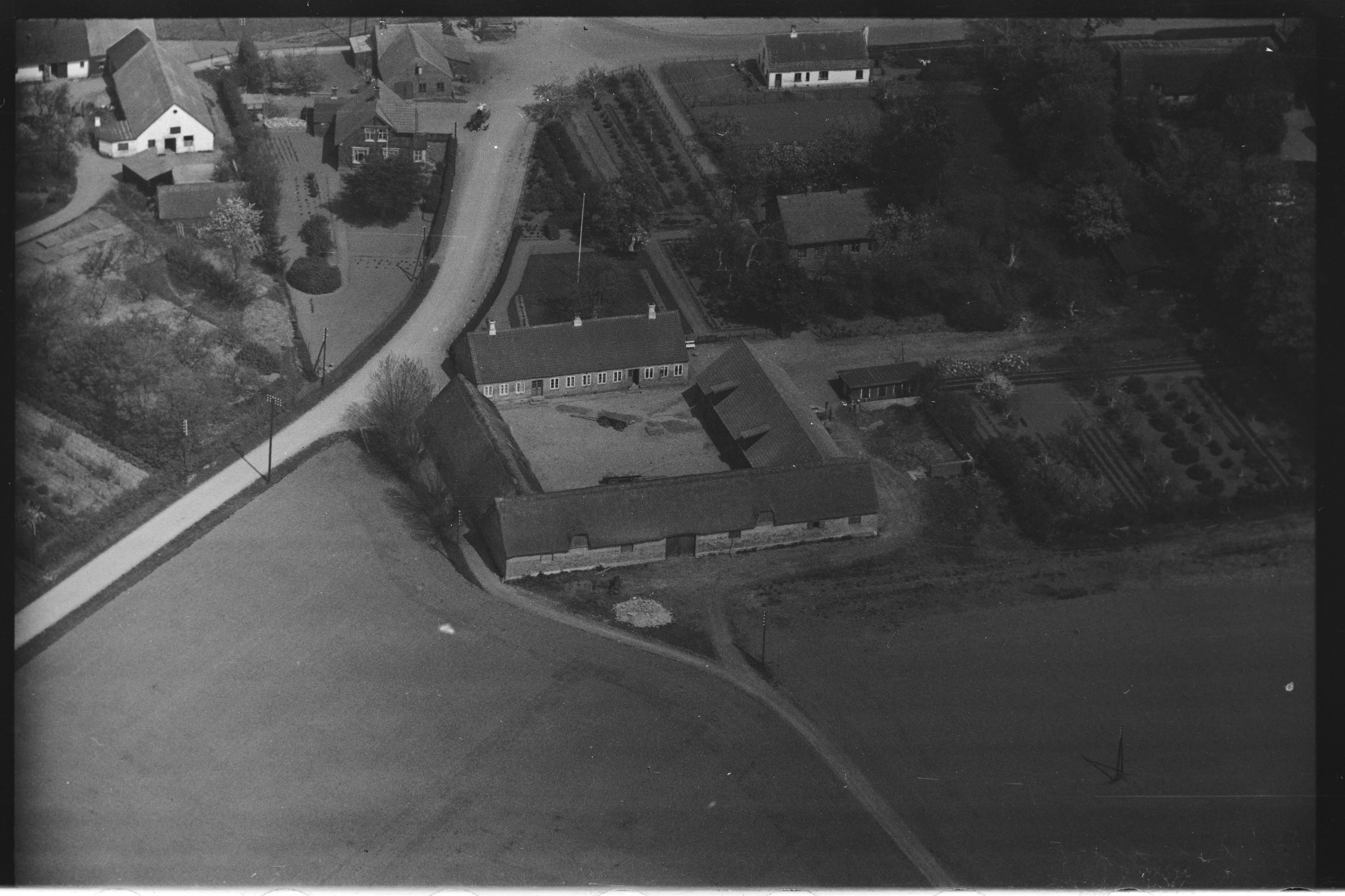 Skråfoto fra 1947 taget 29 meter fra Toftegårdsvej 16E