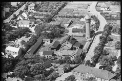 thumbnail: Skråfoto fra 1949 taget 48 meter fra Gasværksvej 3A