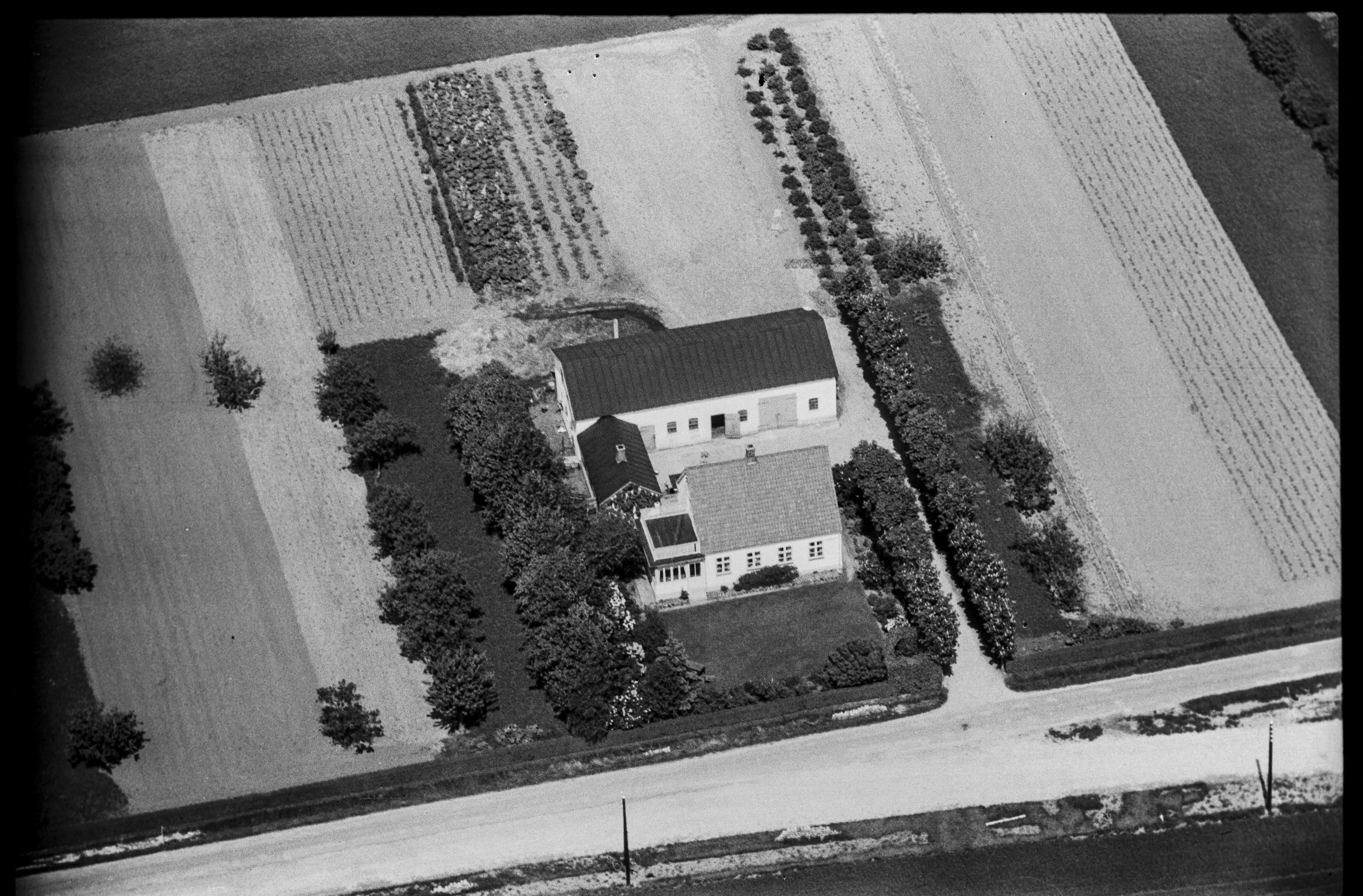 Skråfoto fra 1949 taget 6 meter fra Brøndbyvej 158