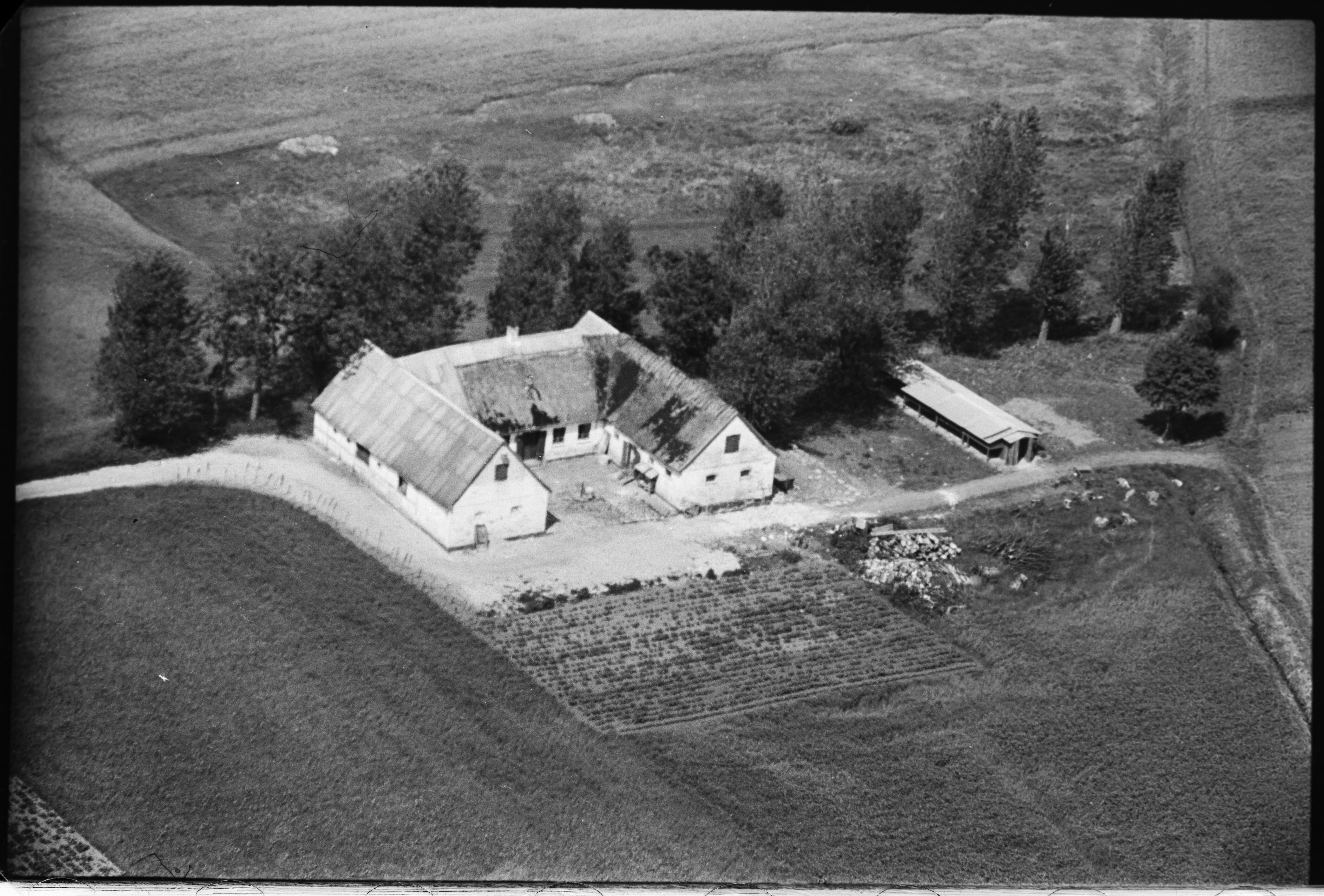 Skråfoto fra 1949 taget 187 meter fra Enghaven 40