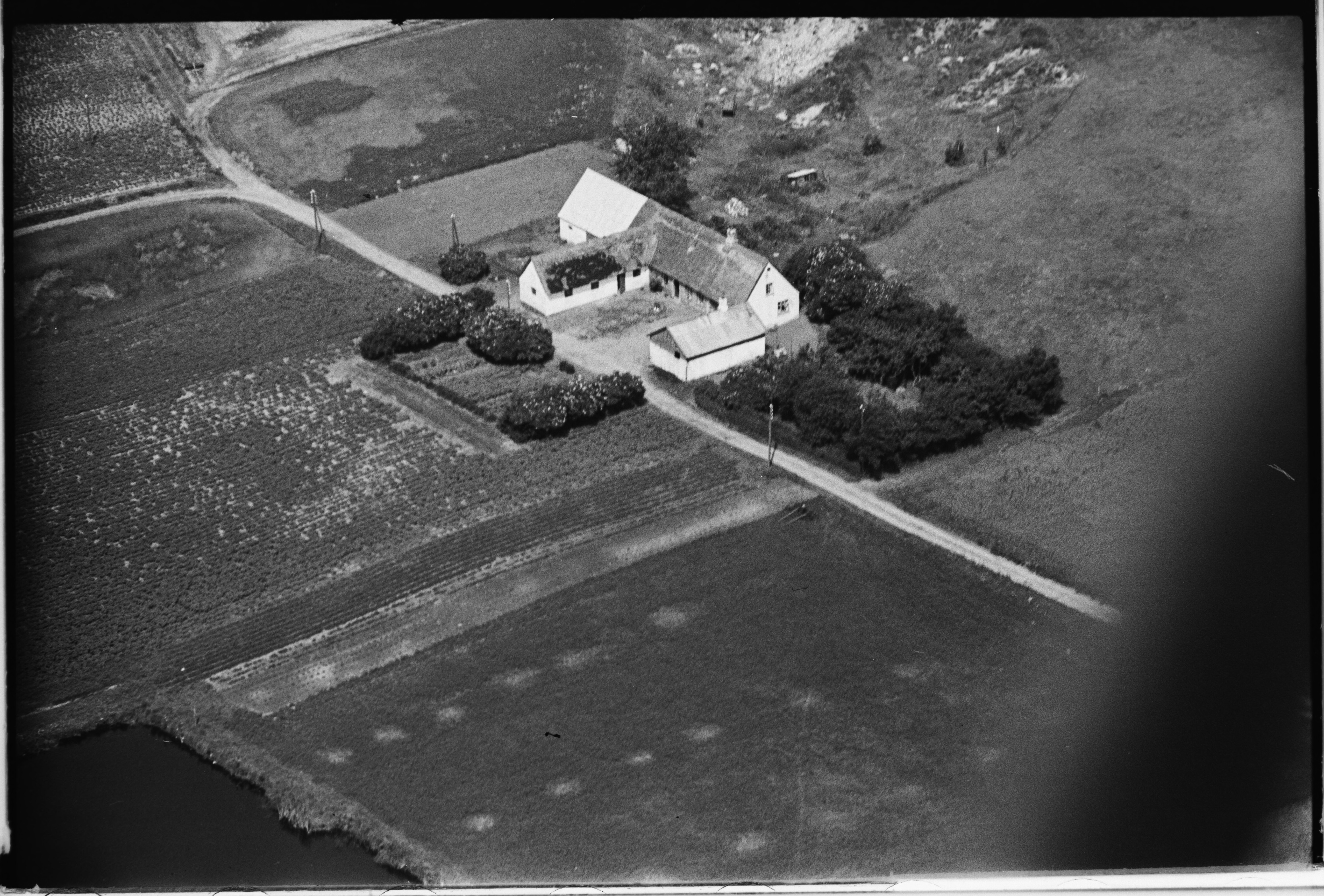 Skråfoto fra 1949 taget 5 meter fra Kratvej 20