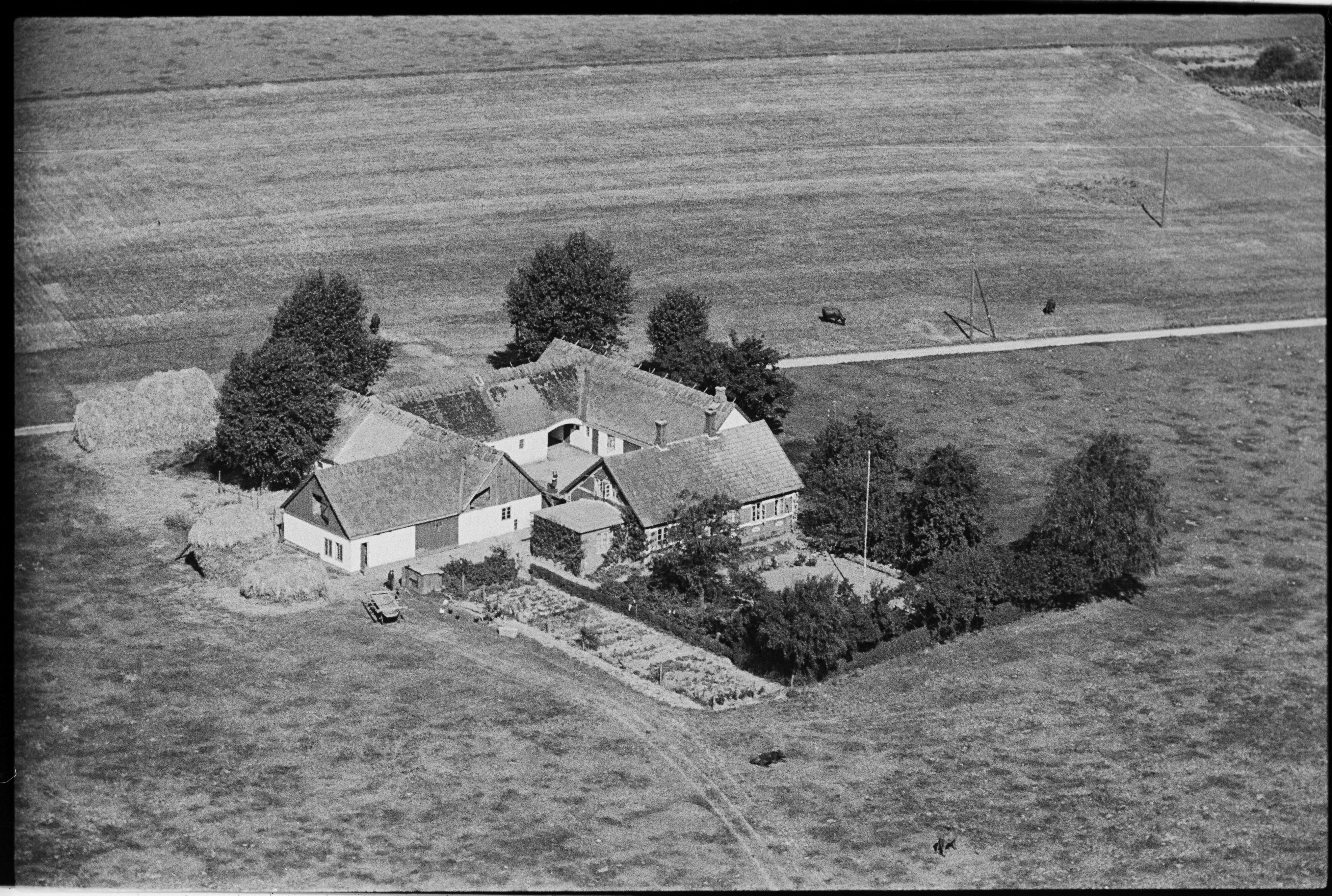 Skråfoto fra 1949 taget 111 meter fra Porsemosen 35