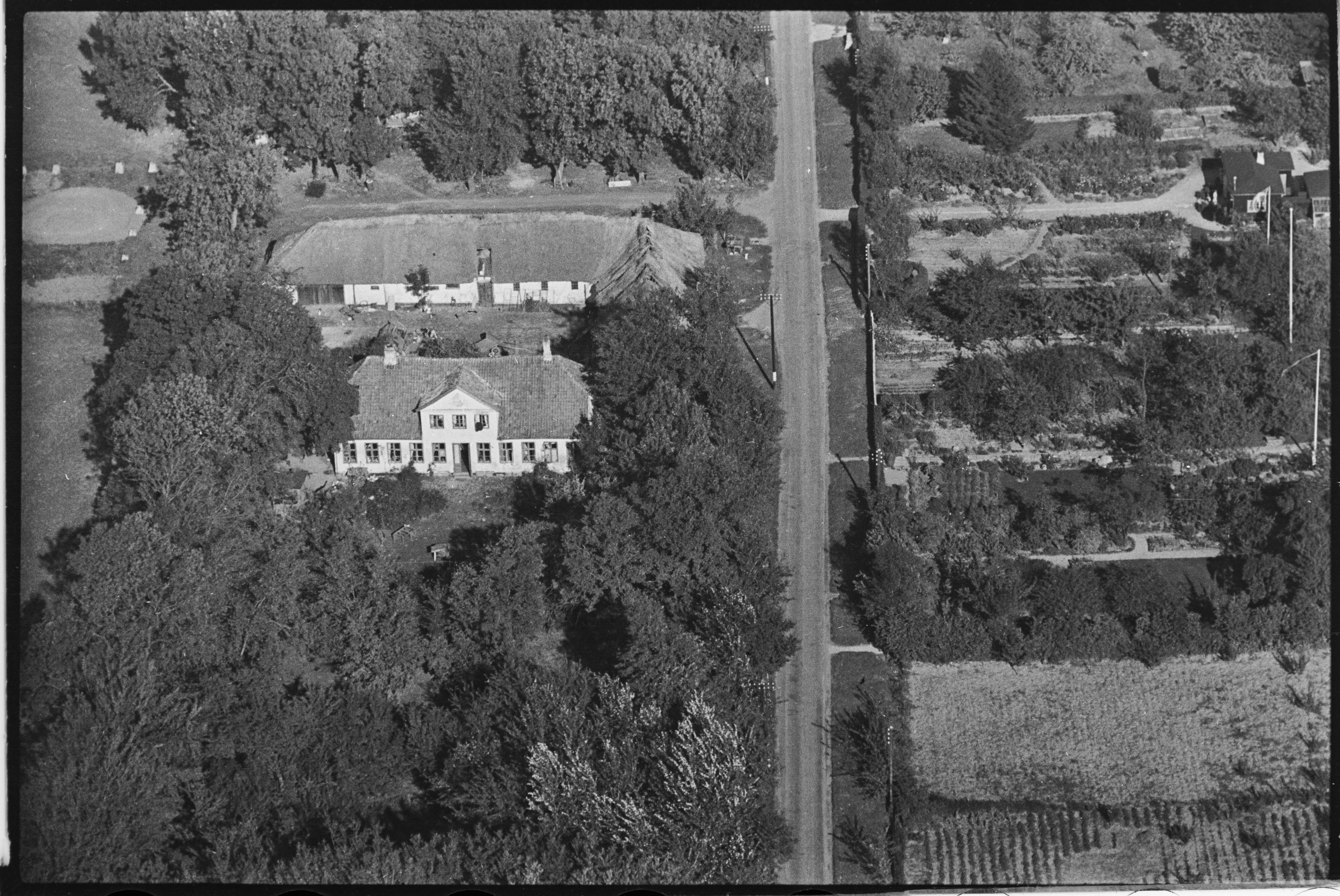Skråfoto fra 1949 taget 412 meter fra Hf. Smørmosen 122