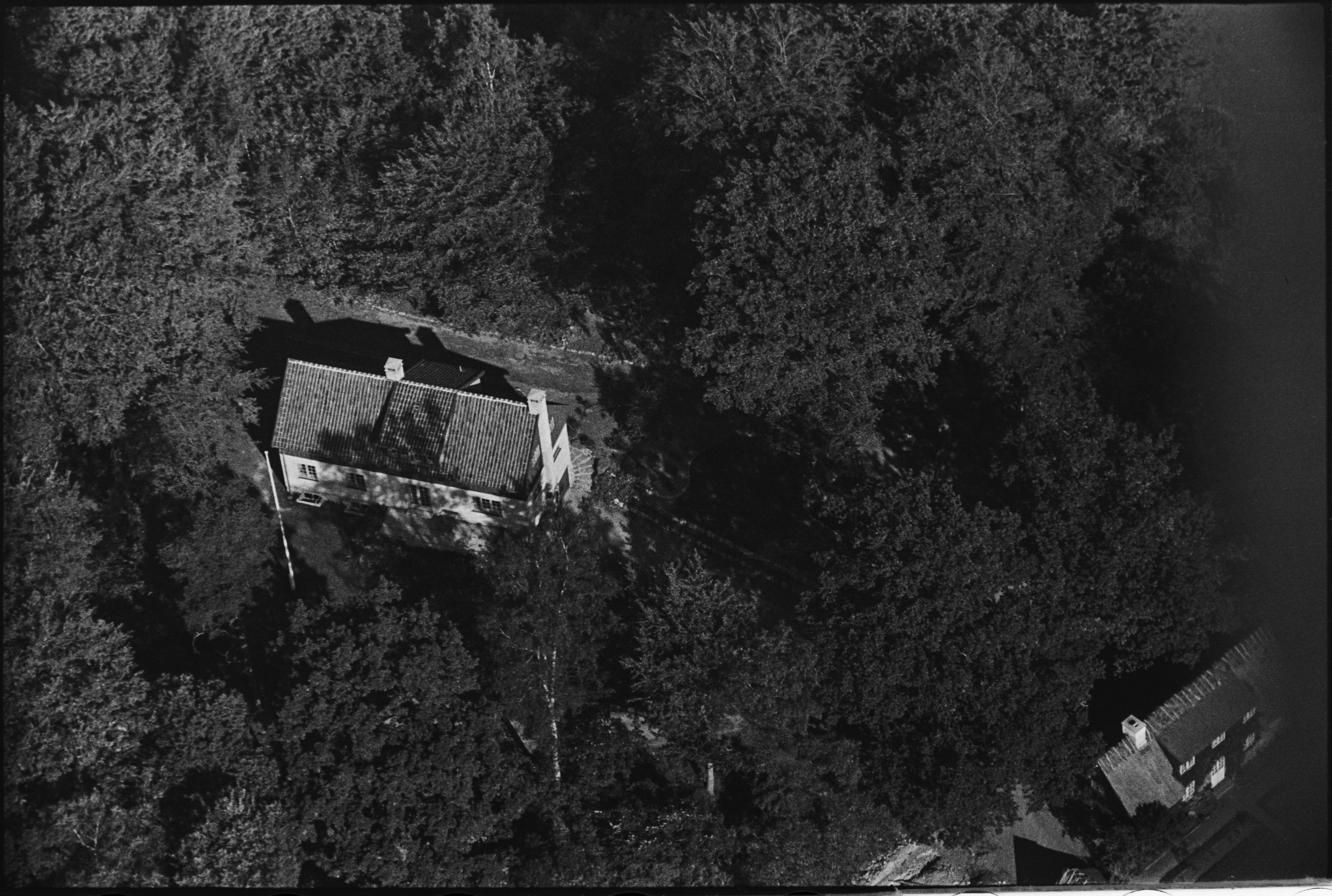 Skråfoto fra 1949 taget 64 meter fra Slotsparken 34