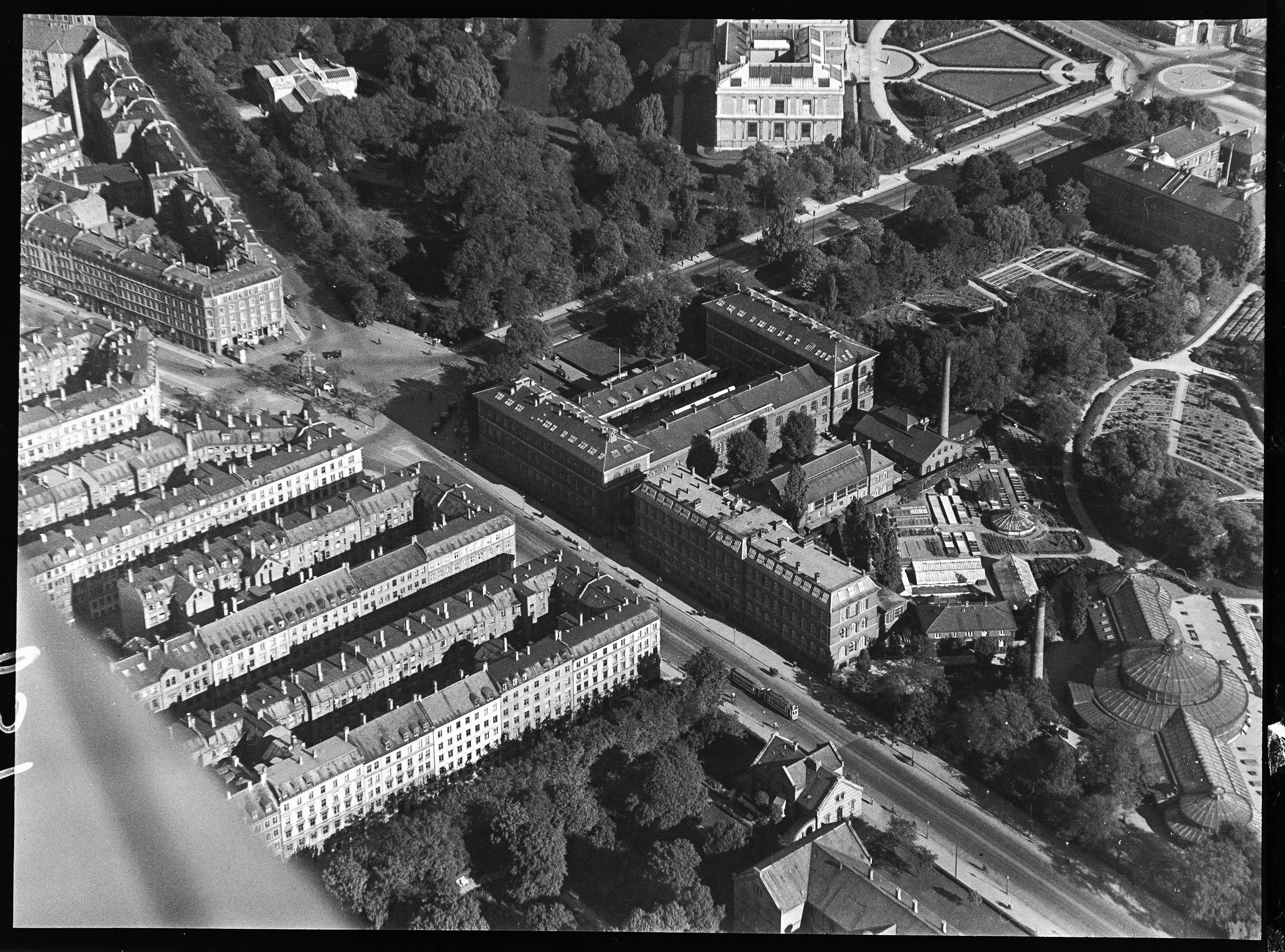Skråfoto fra 1928-1933 taget 426 meter fra Gothersgade 151, 2. th