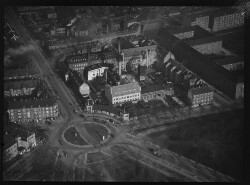 thumbnail: Skråfoto fra 1928-1933 taget 195 meter fra Nørre Allé 75, 5. 655