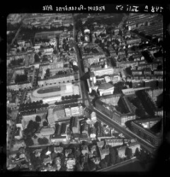 thumbnail: Skråfoto fra 1957 taget 32 meter fra Herman Triers Plads 1, 2. 1