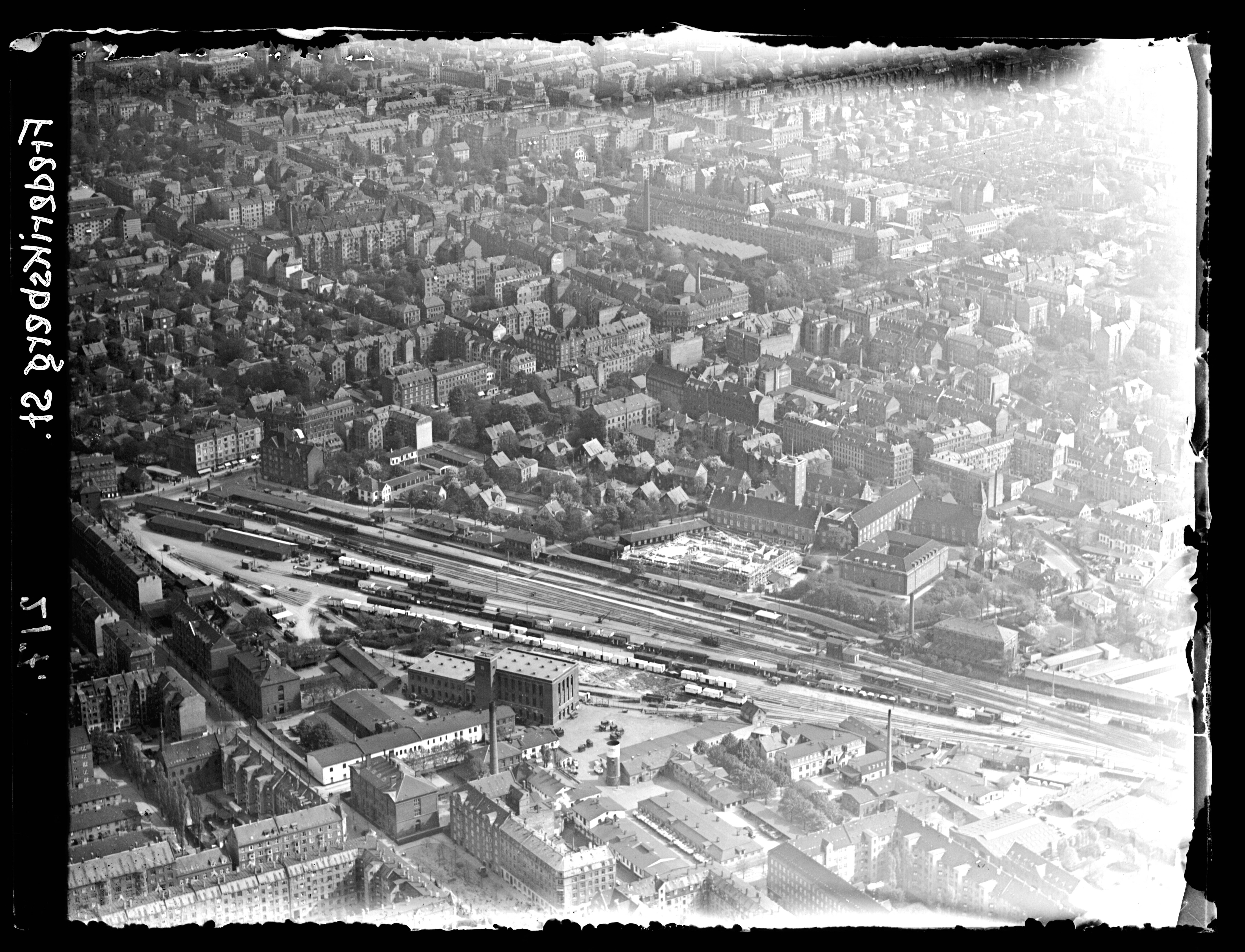 Skråfoto fra 1932-1967 taget 88 meter fra Solbjergvej 14
