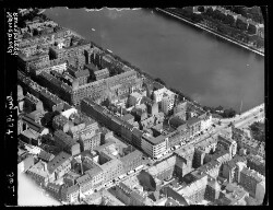 thumbnail: Skråfoto fra 1934 taget 96 meter fra Blågårdsgade 9A, 2. tv