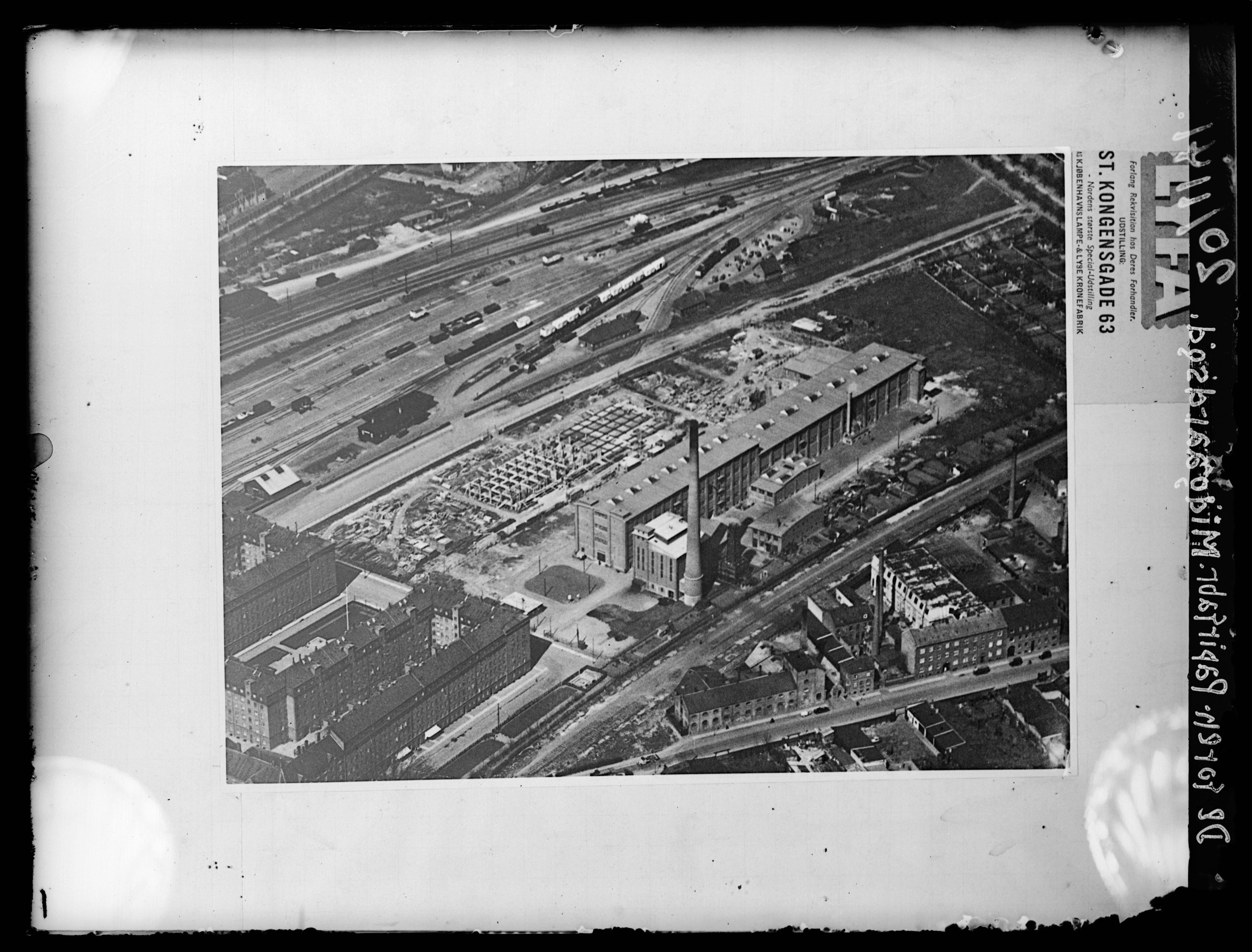 Skråfoto fra 1934 taget 20 meter fra Hothers Plads 16, st. tv
