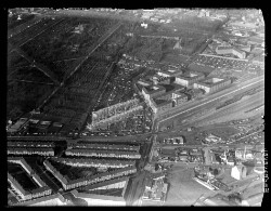 thumbnail: Skråfoto fra 1932-1967 taget 66 meter fra Hørdumsgade 3, st. tv