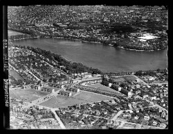 thumbnail: Skråfoto fra 1935 taget 490 meter fra Damhus Boulevard 56