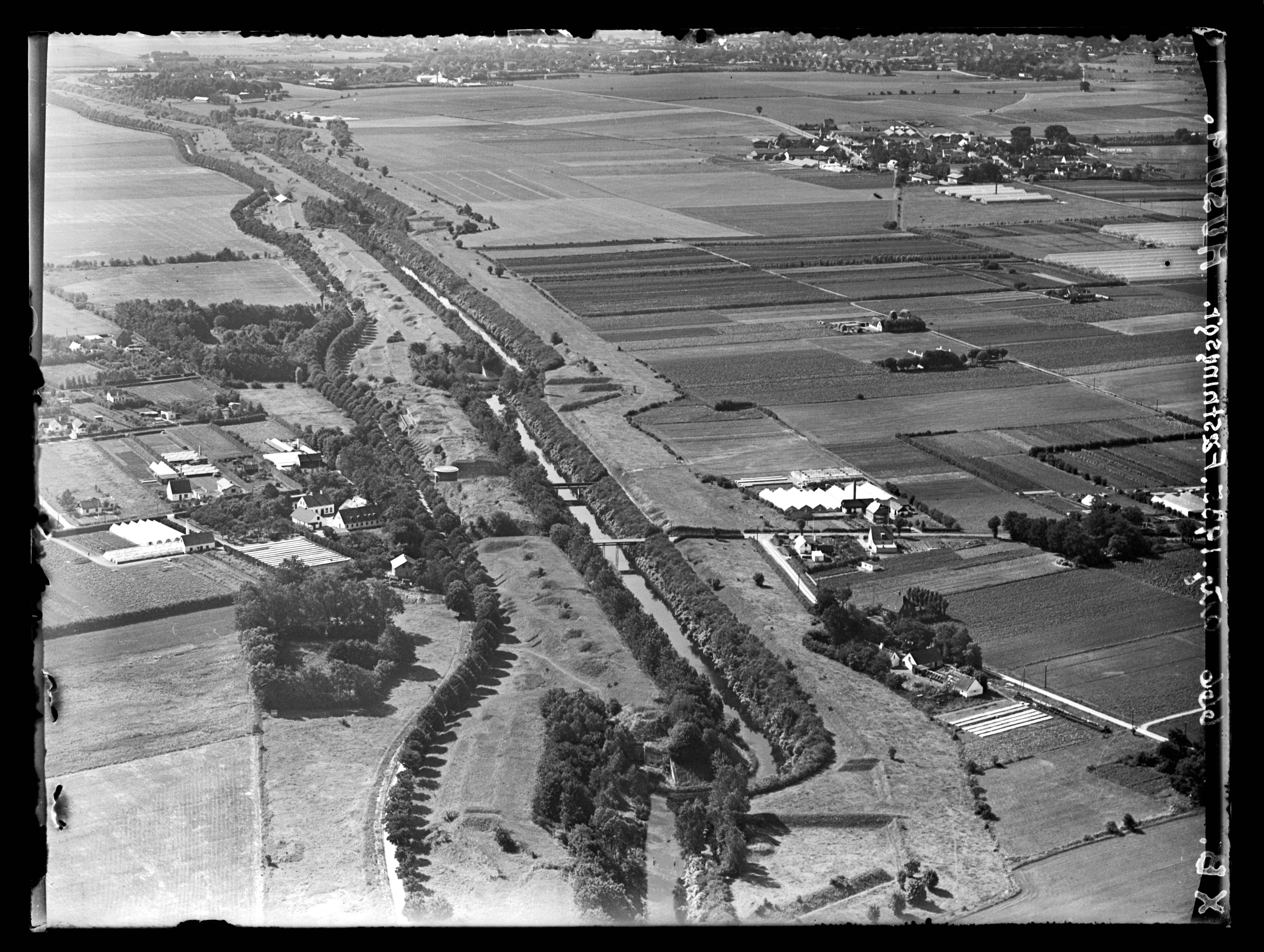 Skråfoto fra 1935 taget 147 meter fra Nørregårdsvej 178