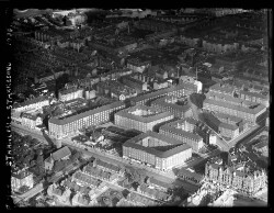 thumbnail: Skråfoto fra 1935 taget 18 meter fra Østerbrogade 204, 1. th